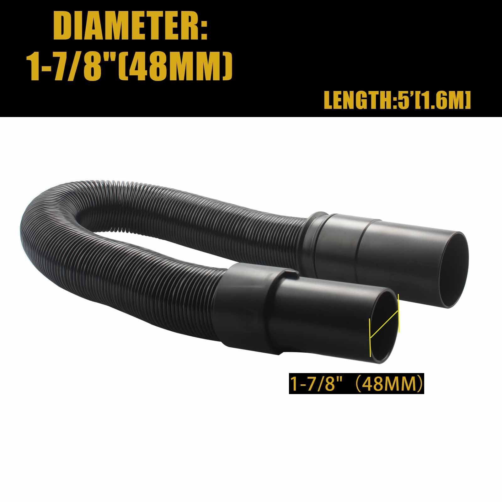 Dewalt DXV04T DXV05P DXV09P Replacement Vacuum Hose - Compatible with Wet Dry Vacuum Cleaners DXVA19-2600 - Perfect for Workshop, Garage and Home Cleaning