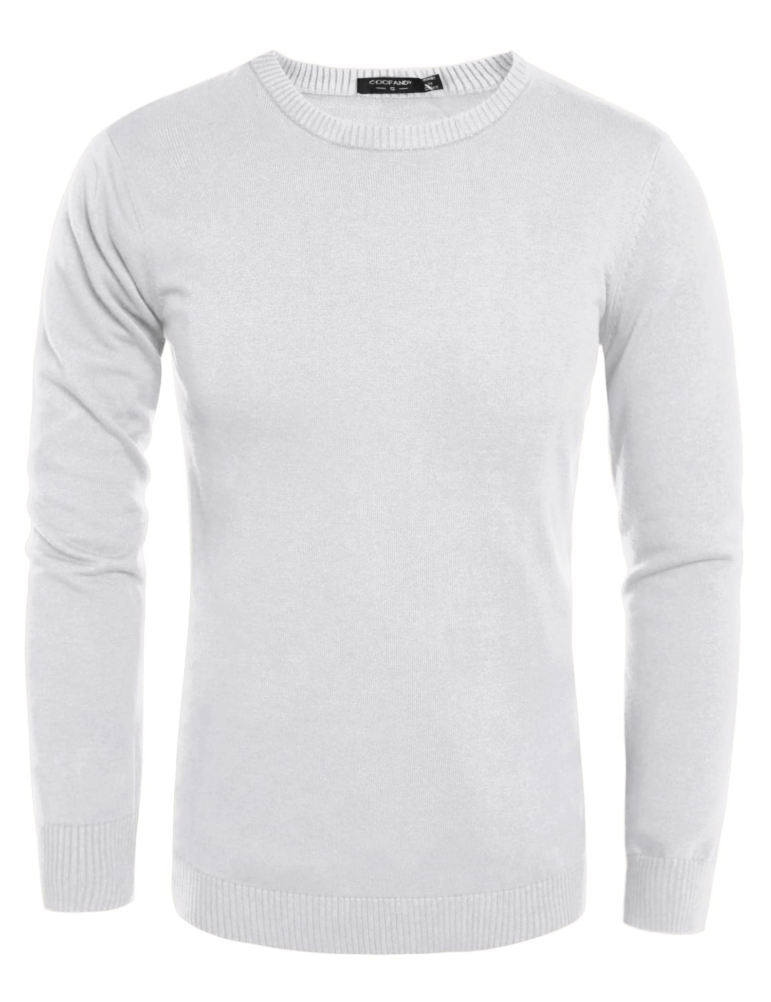 COOFANDY Men's Slim Fit Lightweight Knit Sweater - Crew Neck Pullover Sweatshirt for Casual & Dressy Wear | Perfect for Office, Date Night & Fall Layering
