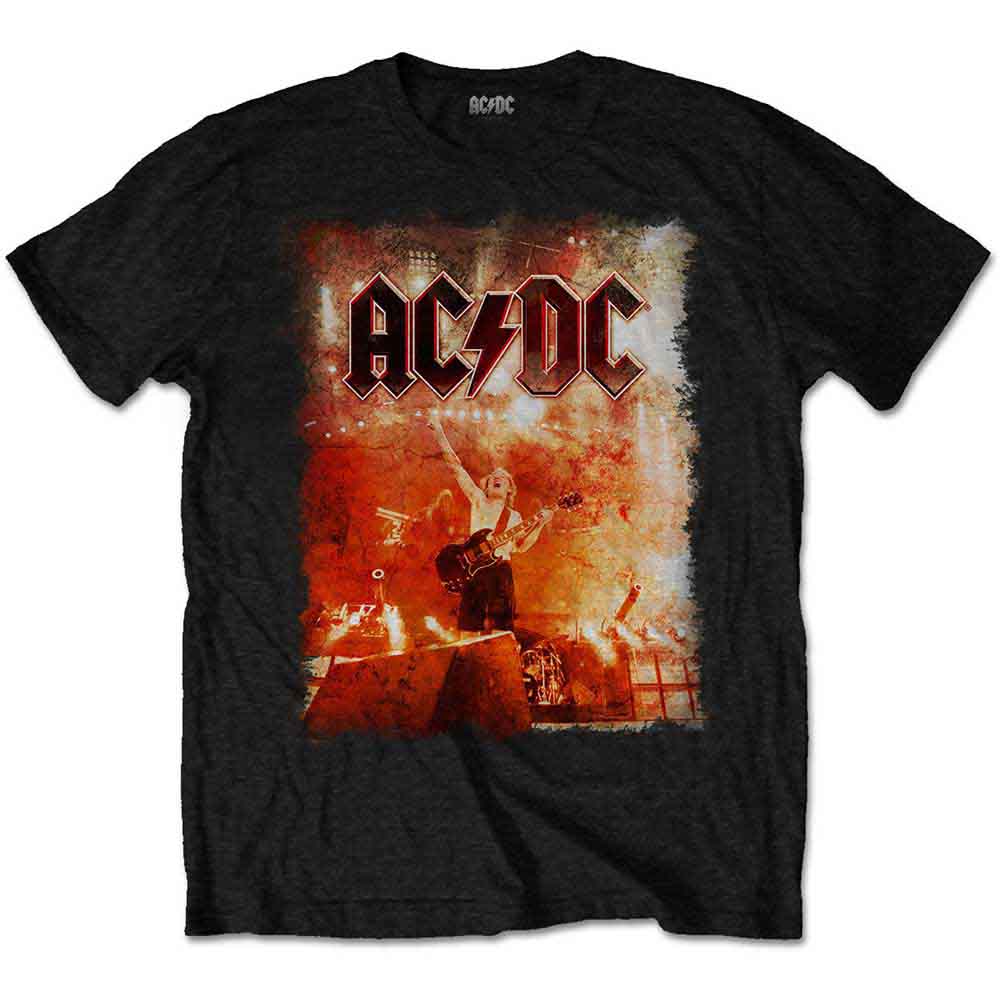 AC/DC Band Official Live Cannons Graphic T-Shirt - Vintage Rock Music Tee for Concerts & Casual Wear