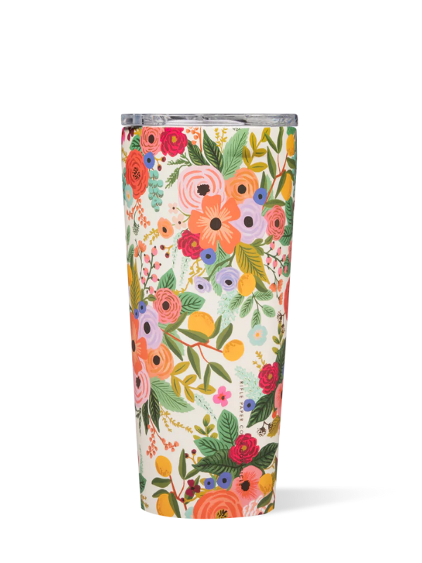 Corkcicle Insulated Tumbler for Garden Parties - 16oz Stainless Steel Cup with Lid, Perfect for Outdoor Events, Picnics & Summer Drinks