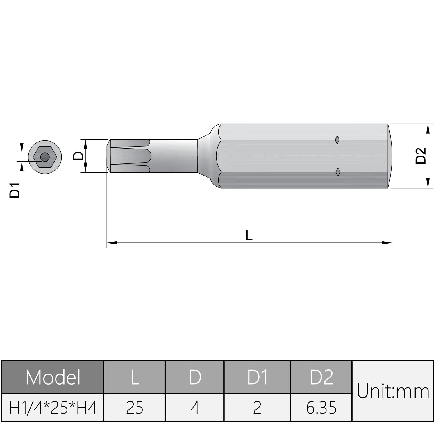 Utoolmart 12Pcs H4 Hex Head Security Screwdriver Bits Set - 1/4 Inch Hex Shank, S2 High Alloy Steel (25mm Length) - Perfect for Automotive, Electronics & Home DIY Repairs