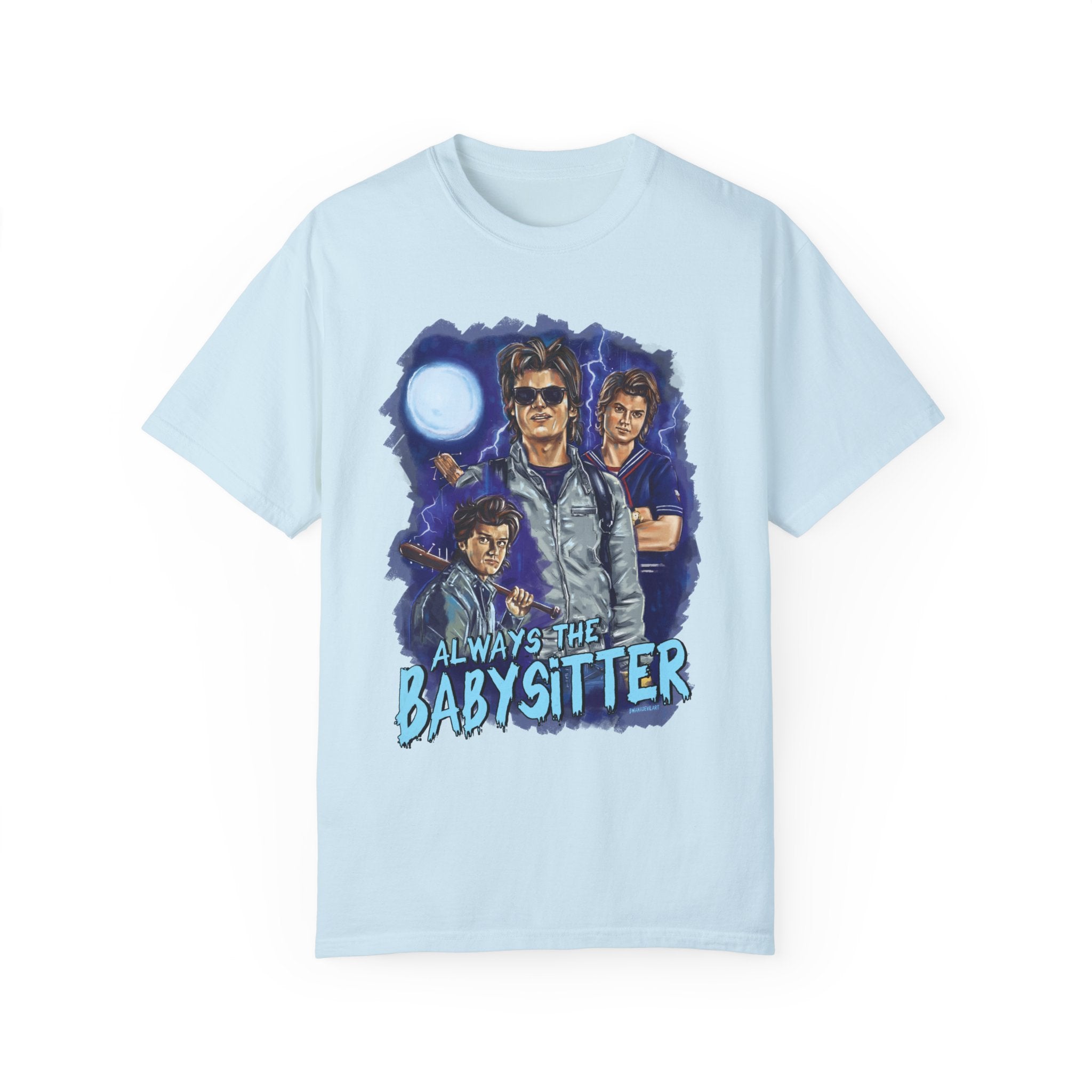 Always The Babysitter T-Shirt - Funny Cute Babysitting Gift Idea for Nannies & Childcare Workers - Perfect for Work, Parties & Everyday Wear