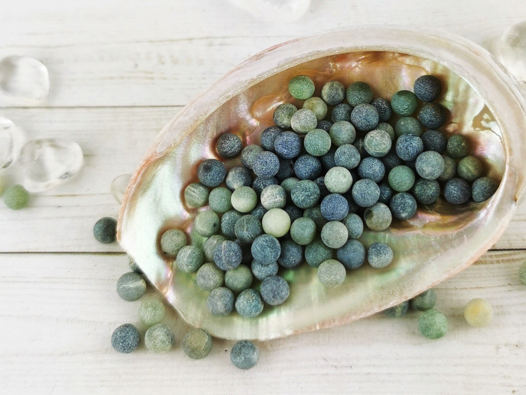 Premium Australian Jade Micro Spheres - Natural Rough & Polished Gemstone Beads for Jewelry Making, Meditation & Healing Crystals