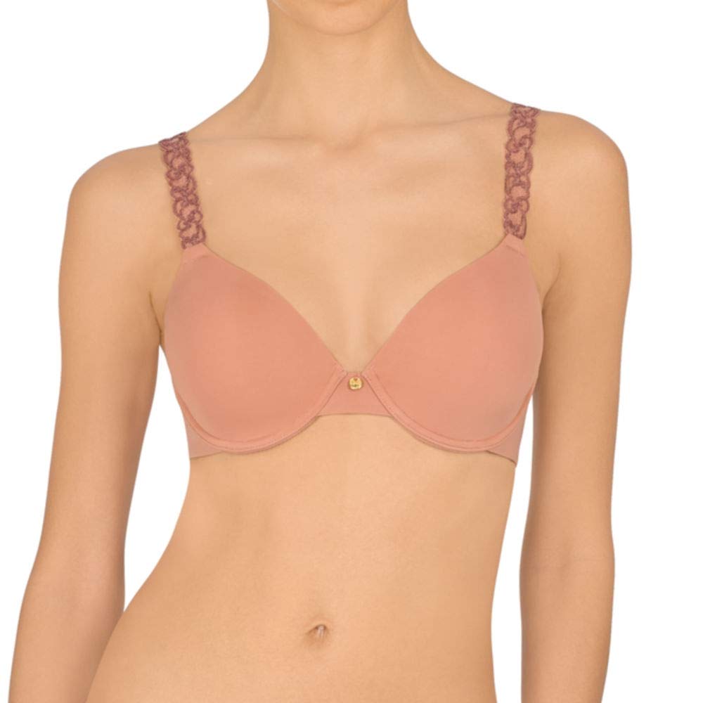 Natori Women's Pure Luxe Custom Coverage Contour Bra - Seamless Underwire Support for Everyday Comfort | Perfect for Work, Yoga & Lounge Wear