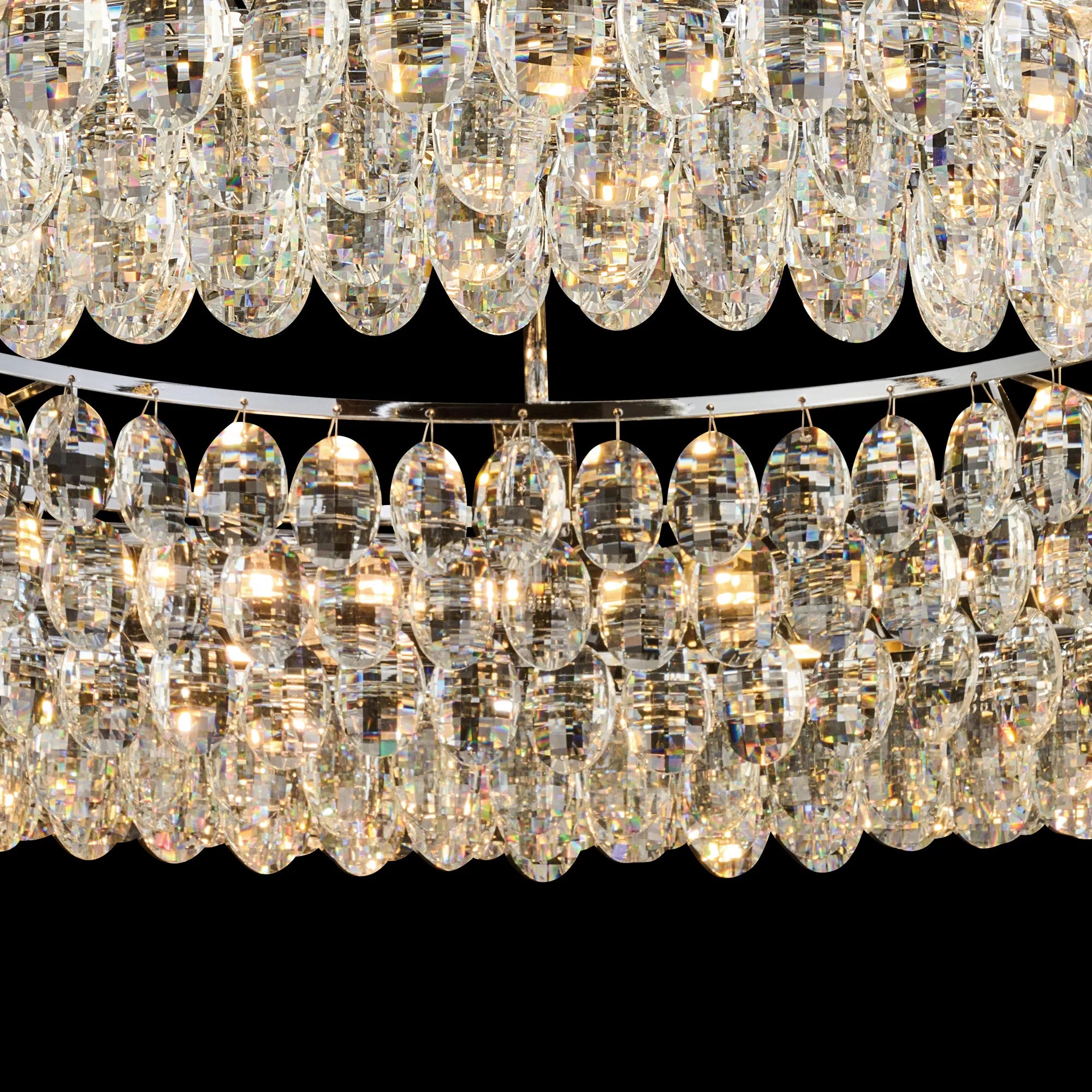 Consten Semi Flush Ring Ceiling Light Fixture with E14 Socket - Perfect for Bedroom, Hallway & Small Space Lighting