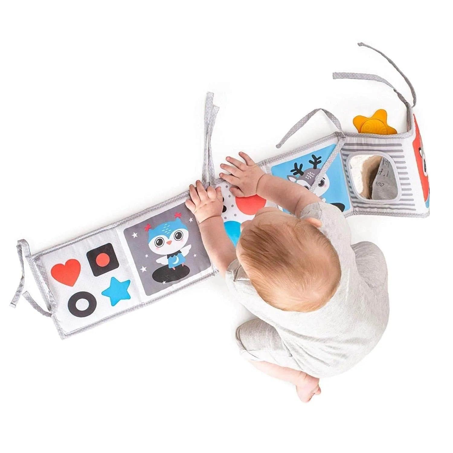 BENBAT Double Sided Soft Baby Book - High Contrast Black & White Sensory Toys for Newborns 0-12 Months, Perfect for Tummy Time, Early Learning and Infant Development