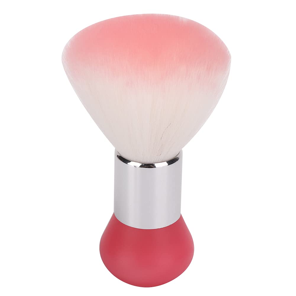 Professional Neck Duster Brush for Barbers - Soft Bristle Hair Sweep Brush for Salon & Home Use, Pink Barber Hair Cleaning Tool - Perfect for Removing Cut Hair & Styling Dust