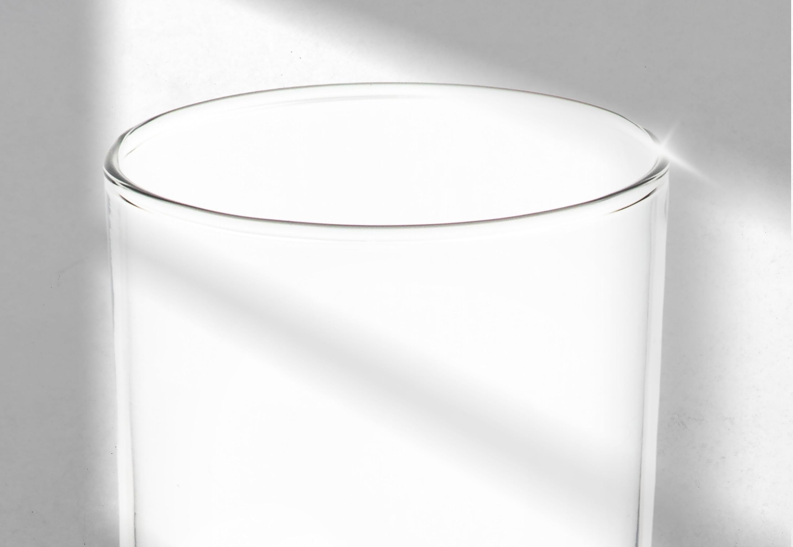 Premium 11.5oz Clear Glassware Set of 4 - Tall Drinking Glasses for Water, Juice, Wine, Iced Coffee & Cocktails - Durable Modern Drinkware for Kitchen, Bar & Restaurant Use - Perfect for Entertaining, Parties & Everyday Refreshments