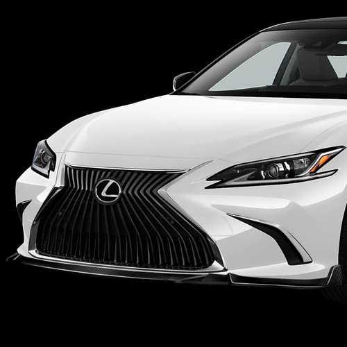 3Pcs Real Carbon Fiber Front Bumper Lip Spoiler & Side Skirts Kit for 2019-2023 Lexus ES300h/ES350 - Aerodynamic Body Enhancement & Protection (Perfect for Street Racing & Car Shows)