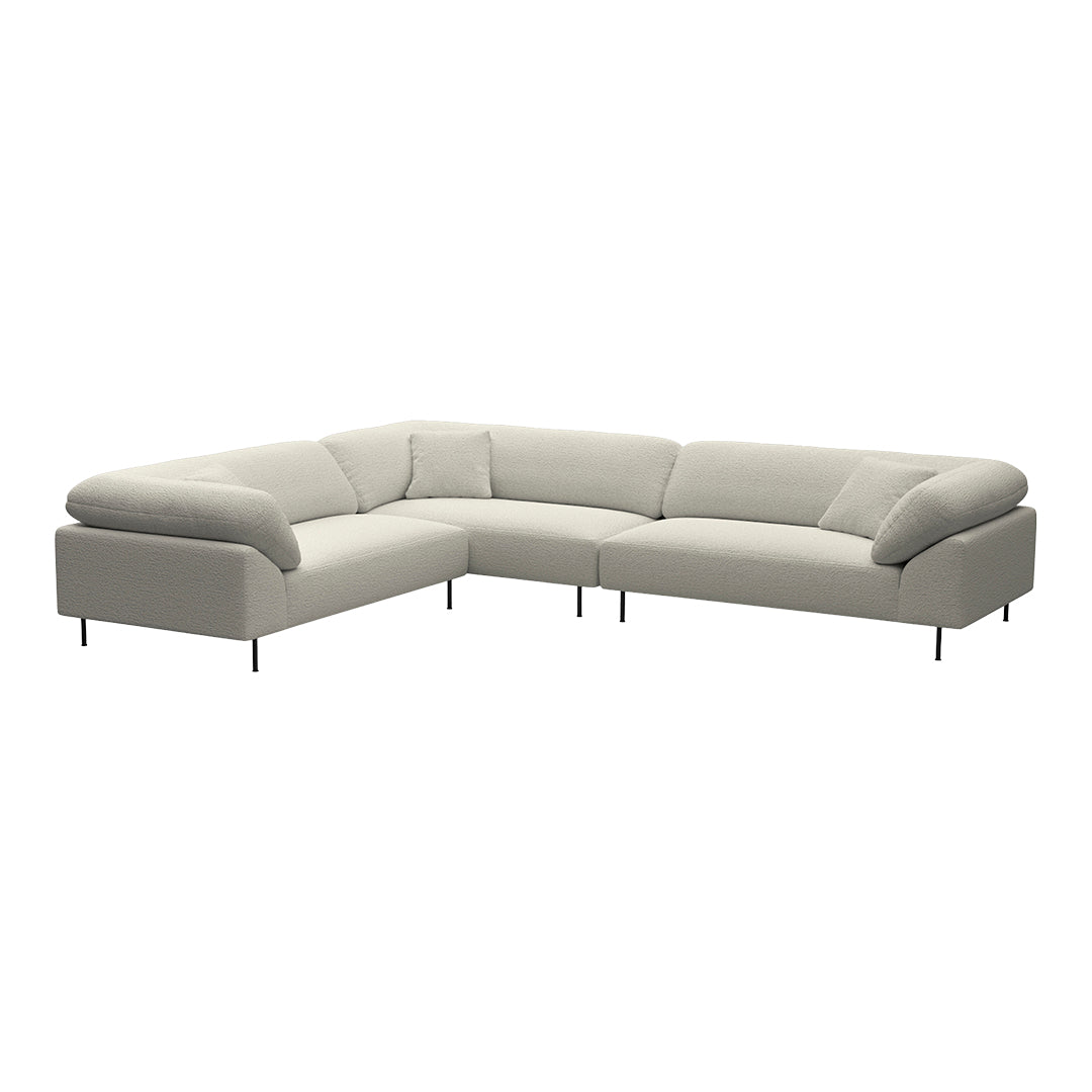 Modern Collar Pre-Configured Sectional Sofa with 7-Piece Setup - Perfect for Living Room, Family Room & Home Theater Seating