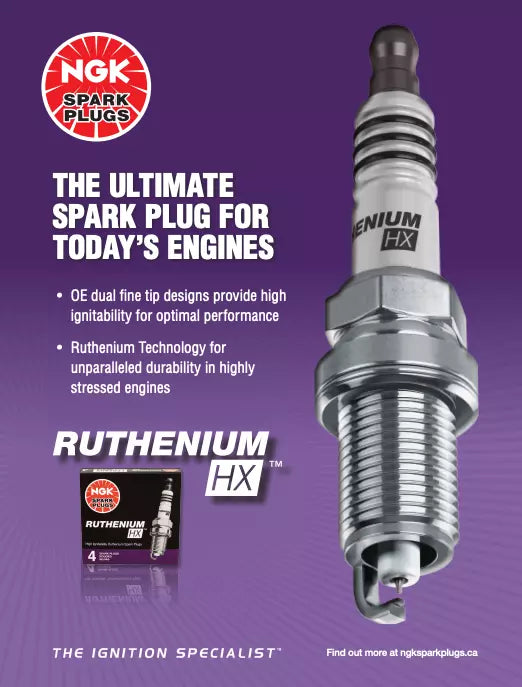 NGK Ruthenium HX Spark Plugs for Toyota V6 3.5L & 4.0L Engines - High Performance Ignition for Camry, Highlander, Tacoma & Tundra - Improve Fuel Efficiency & Engine Power