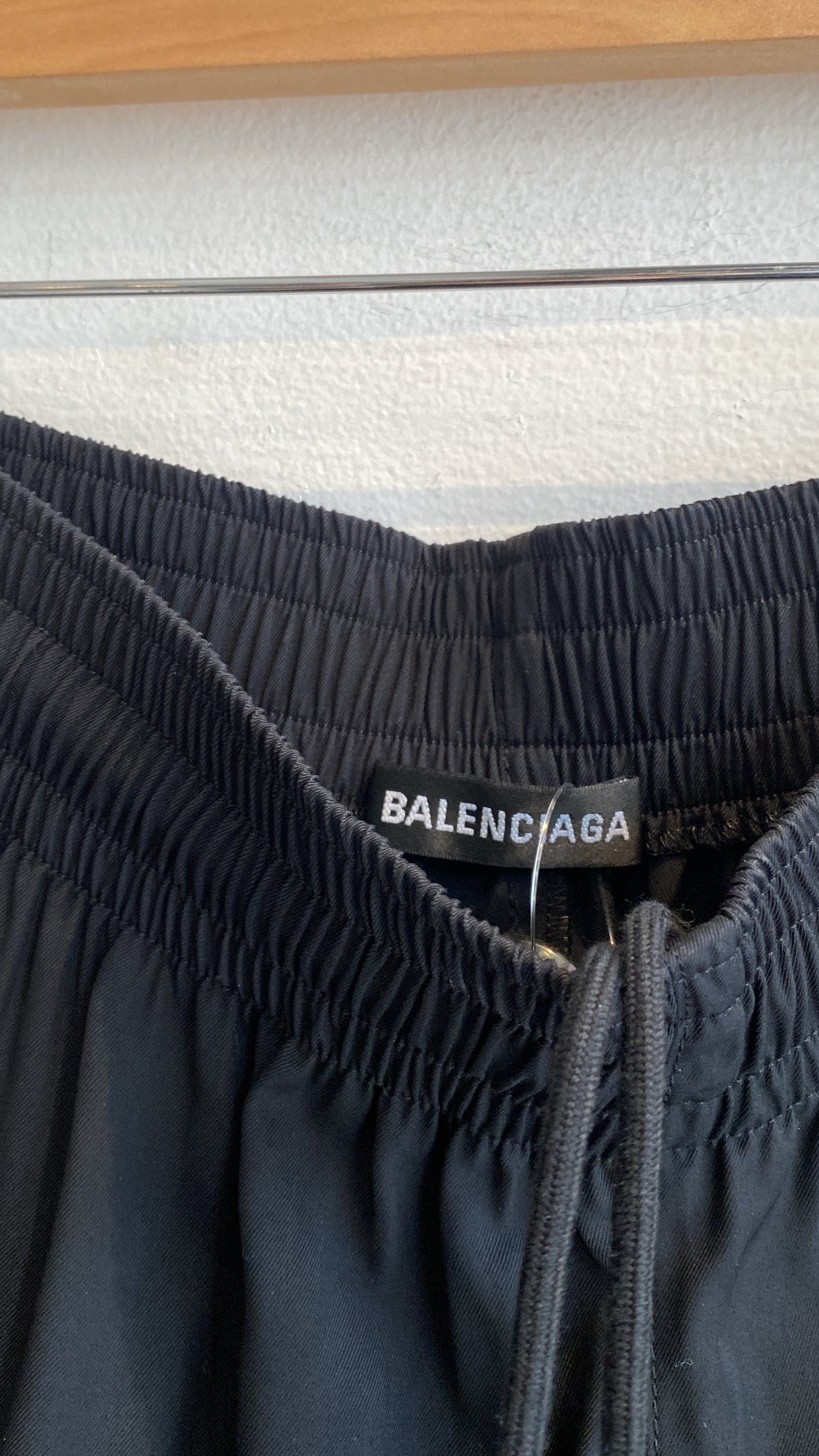 Balenciaga Black Tearaway Pants for Men - High-Quality Designer Streetwear Joggers | Perfect for Casual Wear, Gym, and Night Out