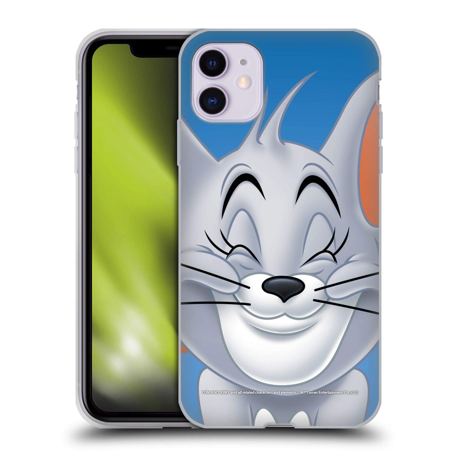 Tom and Jerry Nibbles Full Face Soft Gel Case for iPhone 11 - Officially Licensed Cartoon Phone Cover by Head Case Designs | Perfect for Kids, Fans & Cartoon Lovers