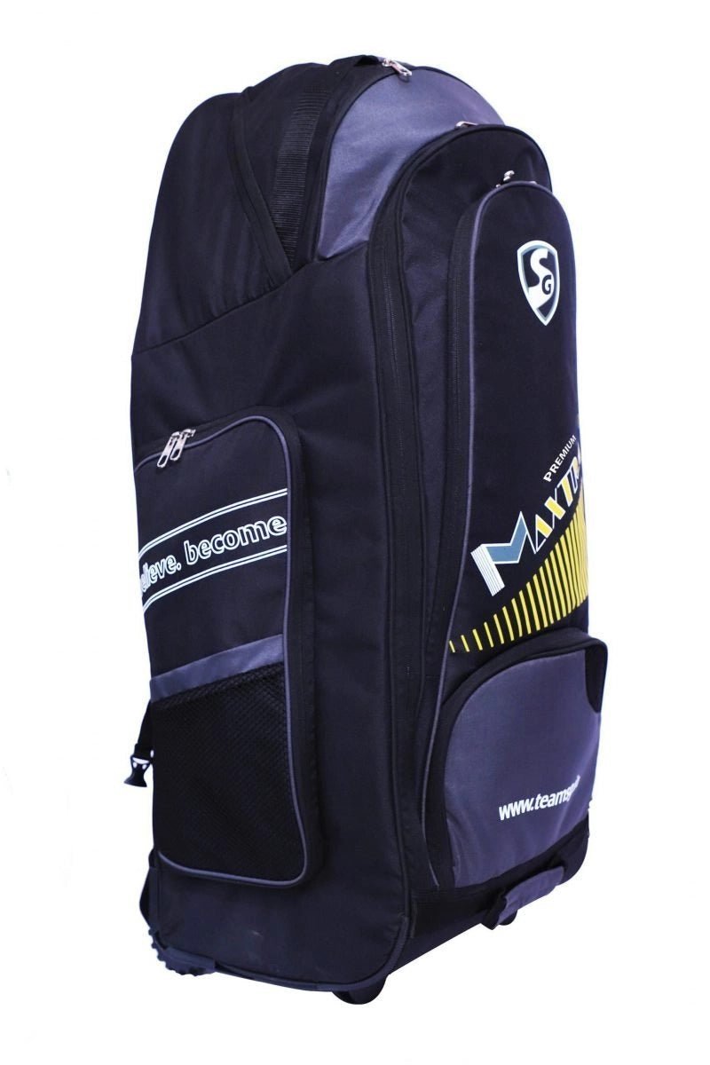 SG Maxtra Premium Cricket Kit Bag - Large Cricket Equipment Bag with Multiple Compartments for Bats, Balls & Gear | Perfect for Cricket Matches, Training & Travel