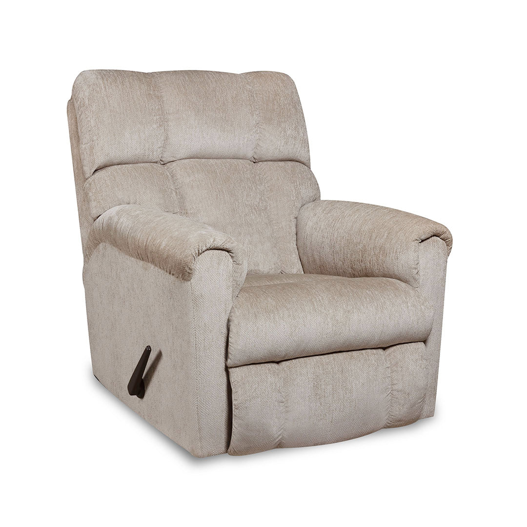 Norton Rocker Recliner Chair - Plush Comfort Leather Reclining Chair with Padded Armrests | Perfect for Living Room, Home Theater & Relaxation