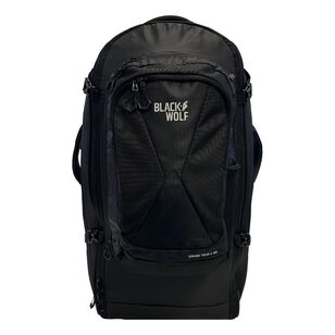 Black Wolf 85L (+20L) Grand Tour II Wheeled Duffel Bag with Backpack Straps - Perfect for Travel, Camping & Outdoor Adventures