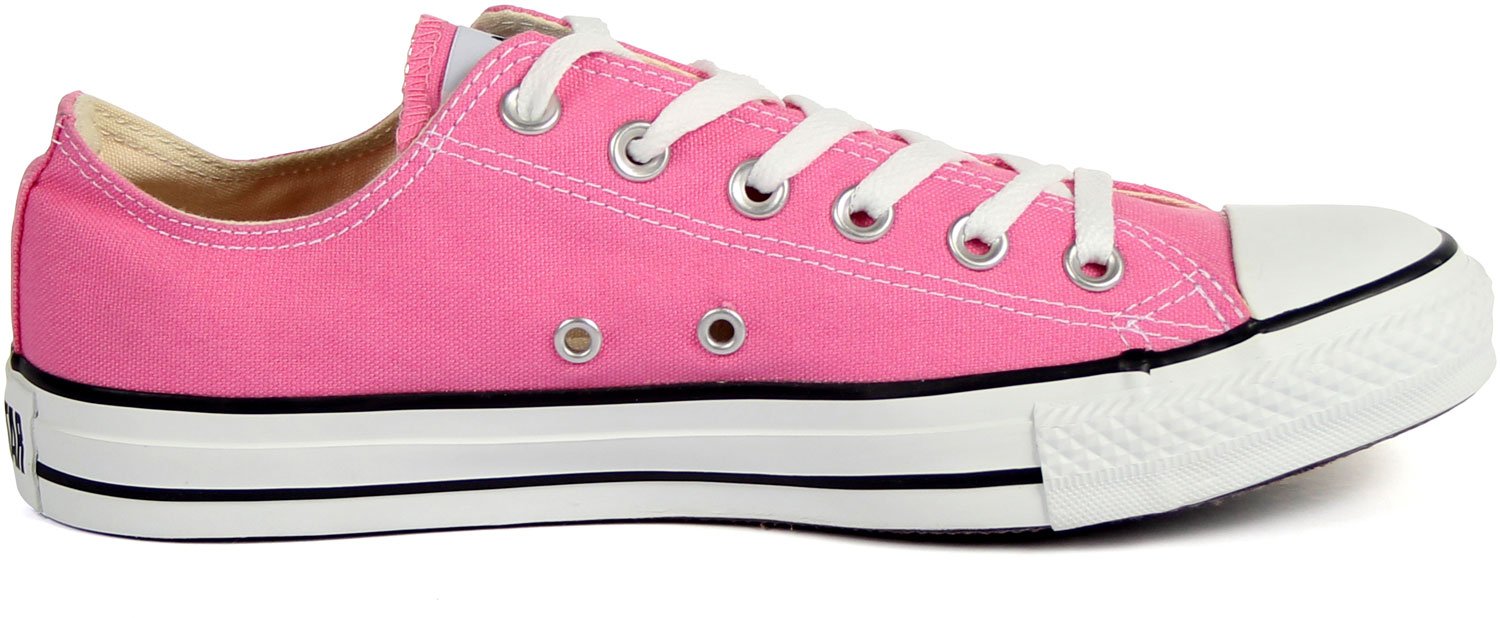 Converse Chuck Taylor All Star OX Unisex Sneakers - Pink (Men's 6/Women's 8) | Classic Canvas Shoes for Casual Wear, Street Style & Everyday Fashion