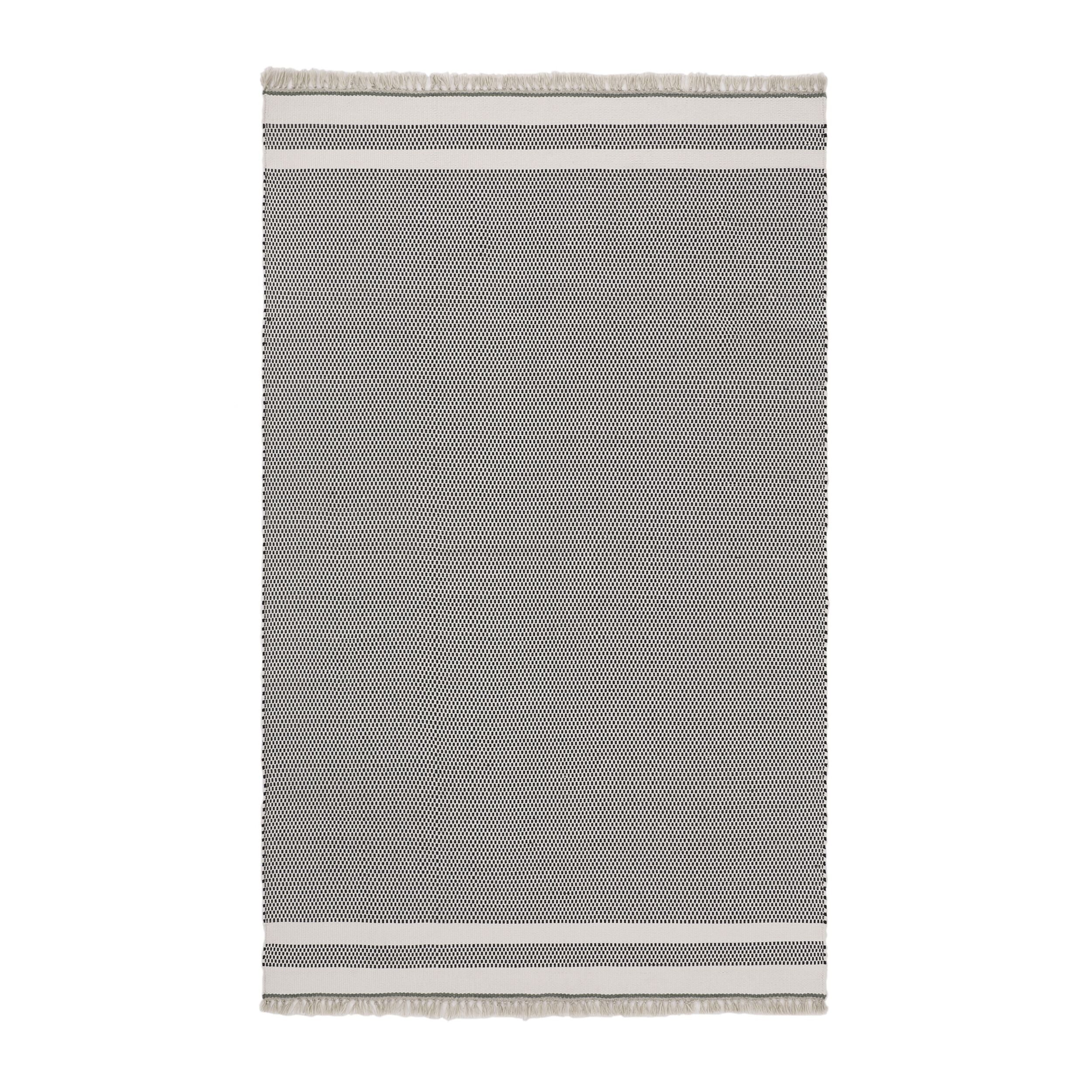 Amalfi Tropic Outdoor Rug - Waterproof & Fade-Resistant Black Patio Rug 5x8ft (150x240cm) for Garden, Poolside, and Deck Decor