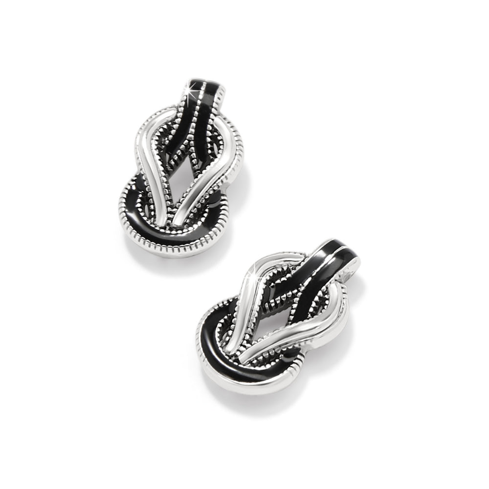 Brighton Interlok Harmony Post Earrings - Sterling Silver Stud Earrings for Women, Hypoallergenic & Comfortable - Perfect for Everyday Wear, Work, and Special Occasions