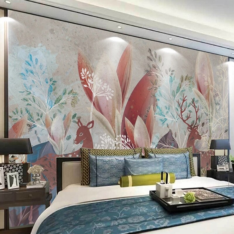 Premium Woodland Wallpaper Mural - Nature-Inspired Forest Design for Bedroom & Living Room | Create a Peaceful & Serene Atmosphere | Perfect for Home Decor, Nursery, and Office Spaces