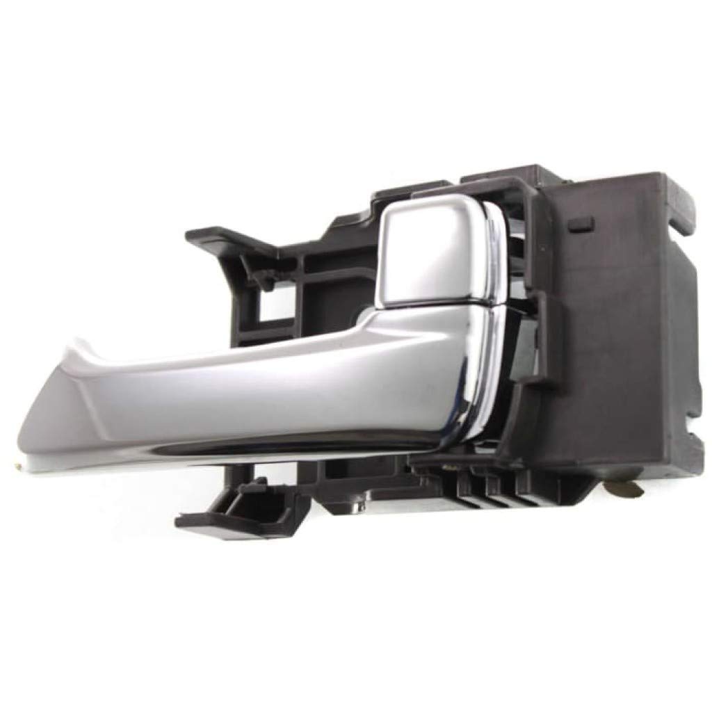 2006 Isuzu i-350 Front or Rear Passenger Side Interior Door Handle with Lock Button - Chrome Trim (GM1353170, 25802015) | Replacement Part for Car Door Repair & Maintenance