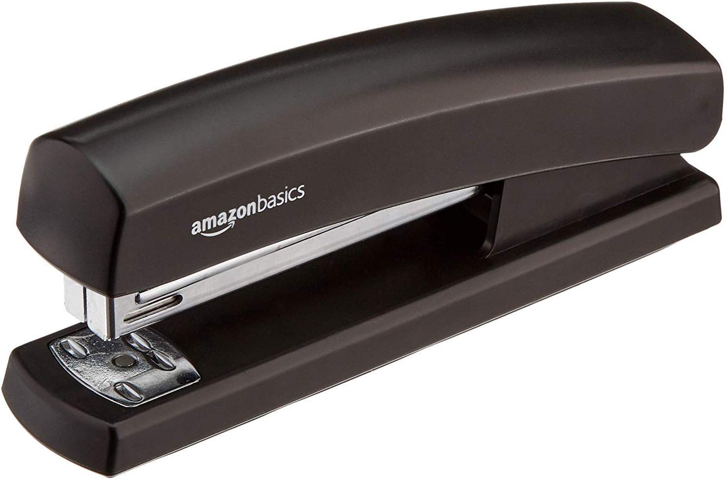 Amazon Basics Heavy Duty Stapler with 1000 Staples - Black Office & School Supplies for Paper, Documents, Reports & Homework