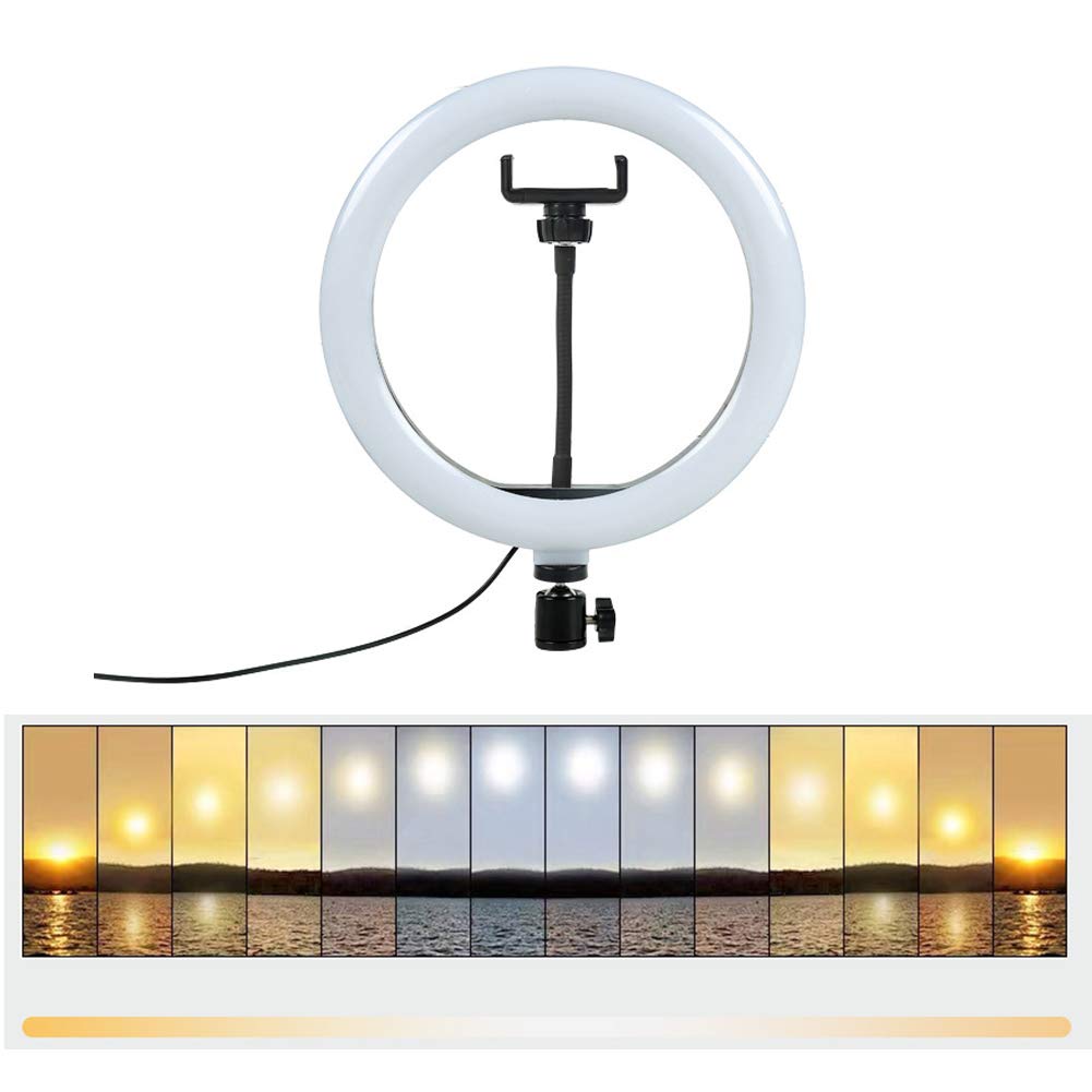6/10 Inch Adjustable LED Ring Light with Tripod Stand - Professional Photography Lighting for Phone, Camera, YouTube Videos, Live Streaming & Studio Fill Light - Perfect for Makeup Tutorials, TikTok Videos, and Home Studio Setup