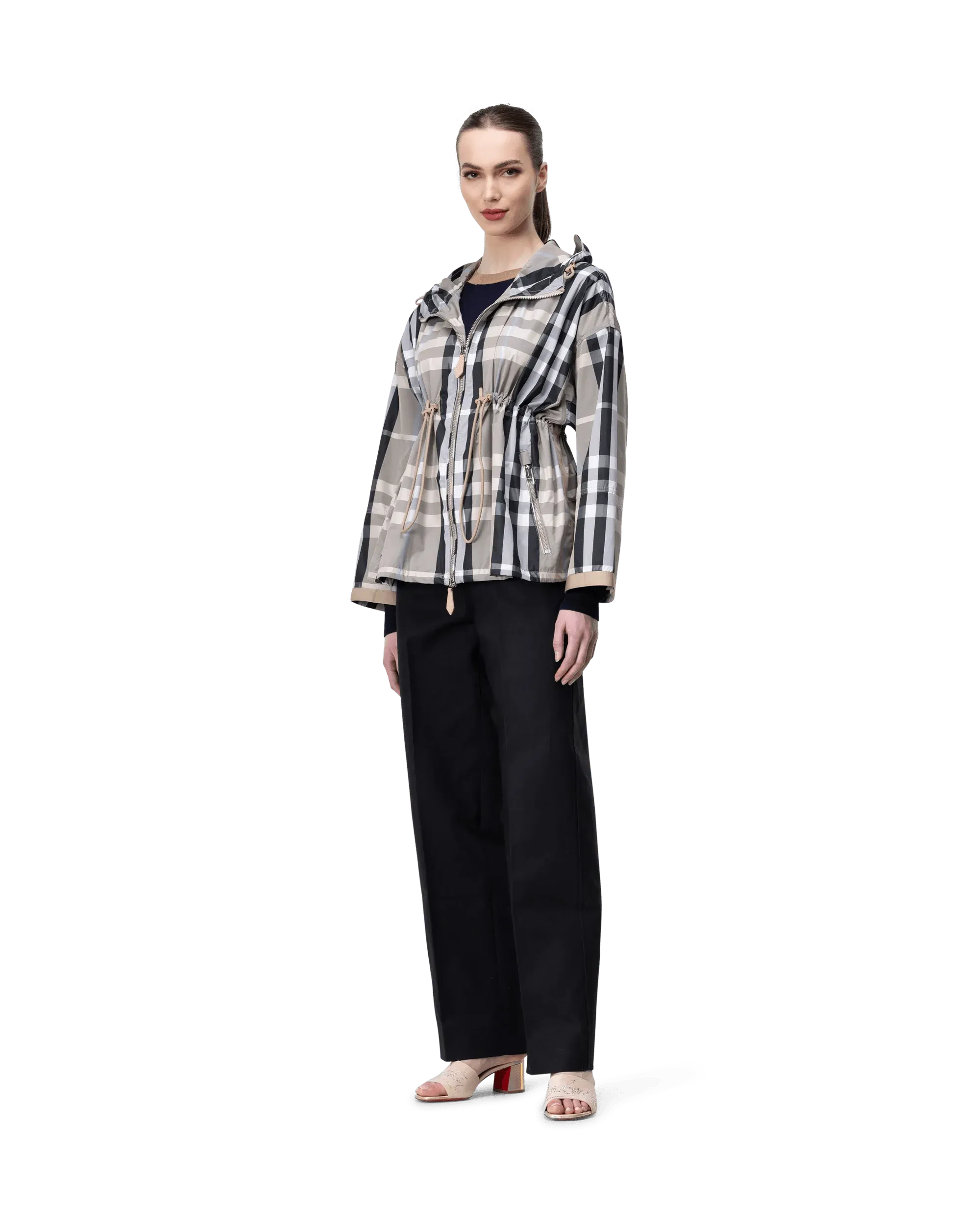 Check Print Hooded Jacket for Men & Women - Stylish Plaid Fleece Jacket with Pockets - Perfect for Outdoor, Casual & Streetwear Fashion
