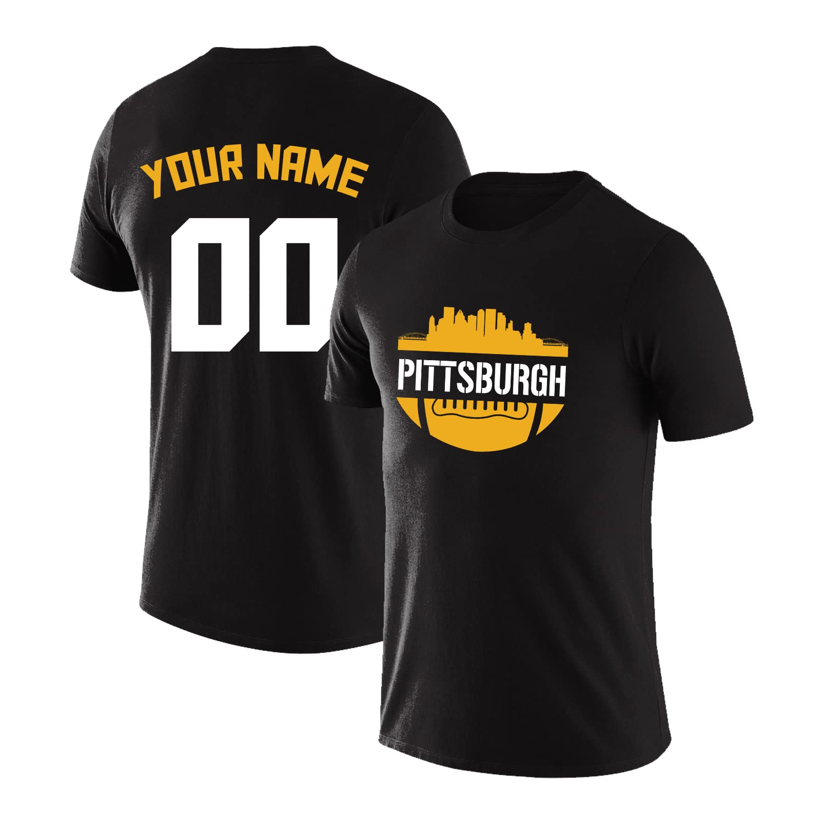 Custom Football Team T-Shirts for Men - Fan Gift & Game Day Wear