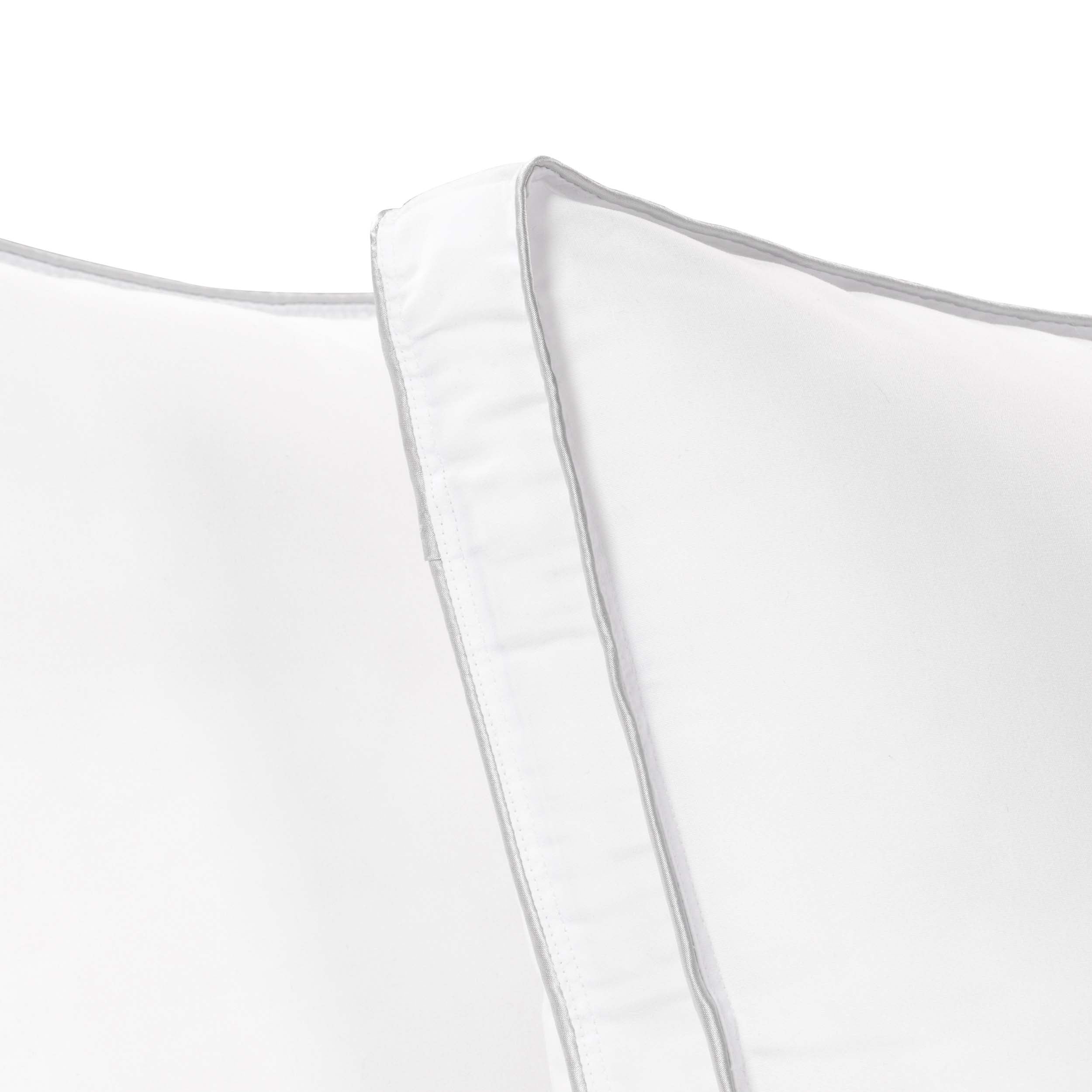 Medium Weight Neck & Back Support Pillow with Solid Gusset - Set of 2 or 4 - Perfect for Travel, Office & Home Comfort