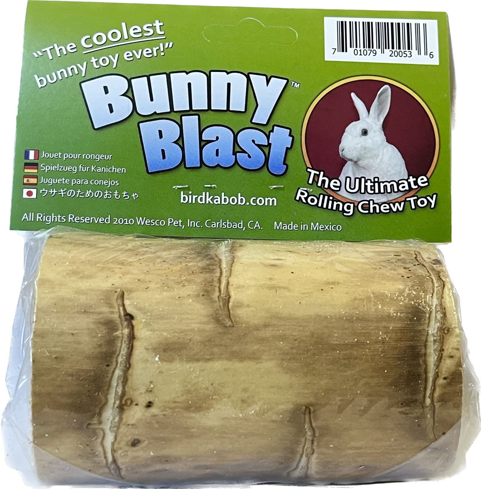 Bunny Blast Mini Yucca Chew Toy for Small Dogs - Natural Puppy Teething Toy for Boredom Relief & Dental Health - Perfect for Indoor Play & Travel