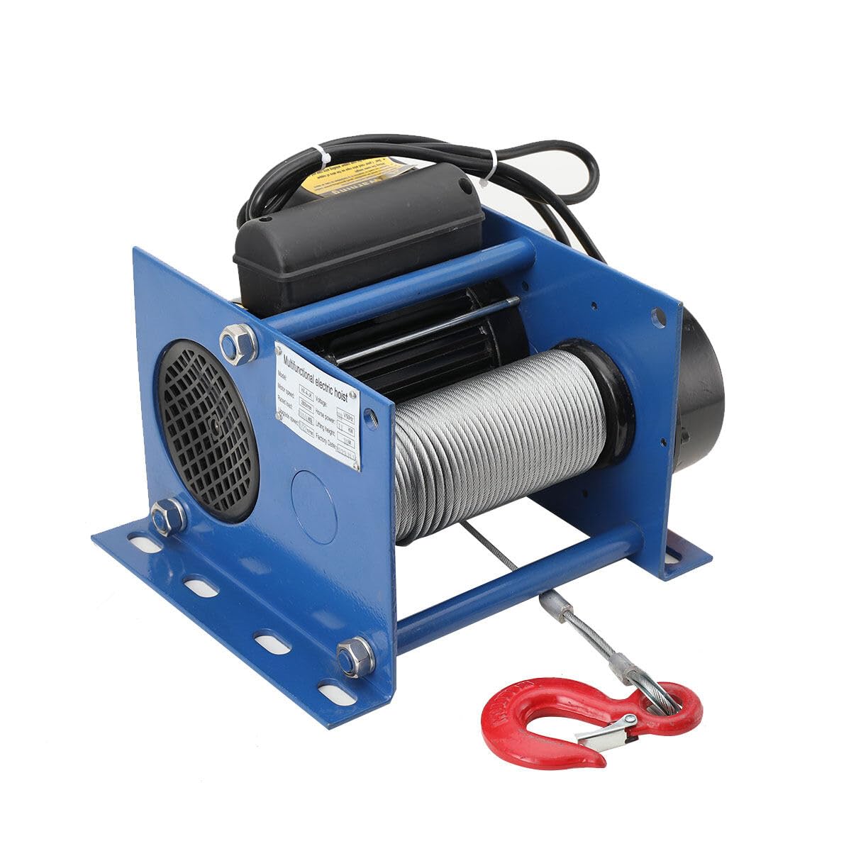 Electric Hoist Crane 110V - 200-400kg Capacity with 30m Wire Rope - Overhead Engine Lift & Micro Electric Winch for Garage, Workshop, and Industrial Use