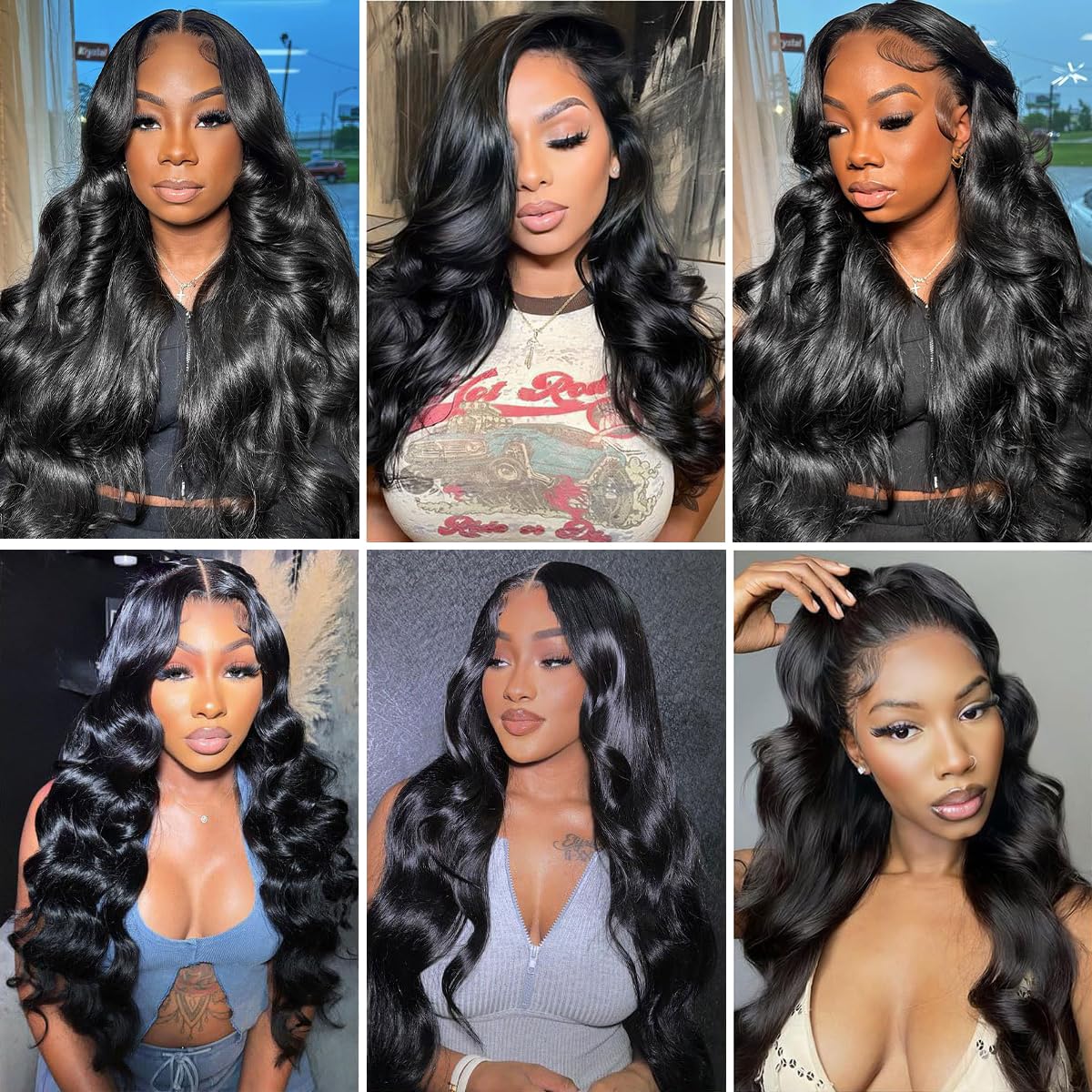 100% Unprocessed Brazilian Virgin Human Hair Bundles 14A Body Wave - 20 22 24 26 Inch (4 Bundles) - Natural Black Color for Hair Extensions & Styling - Perfect for Daily Wear, Parties & Special Occasions