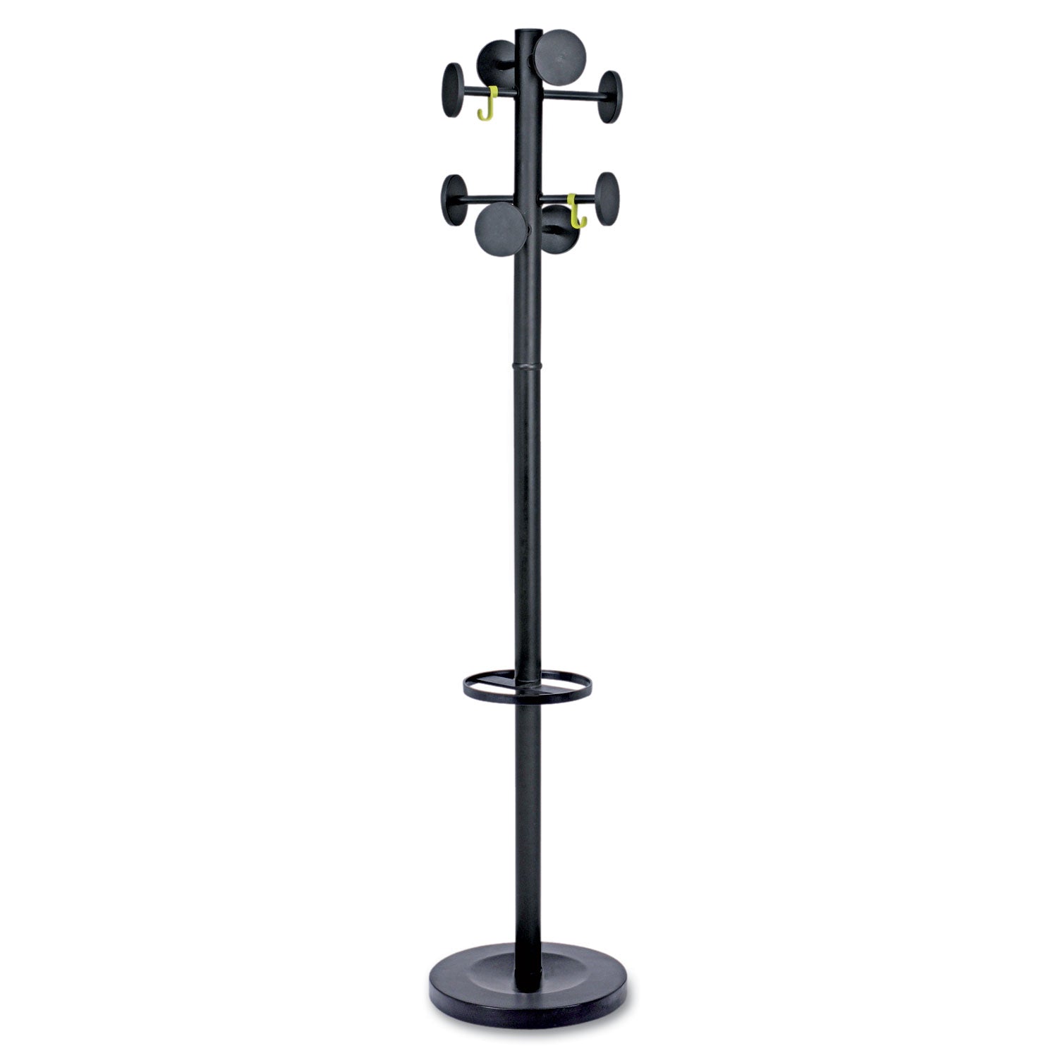 Alba™ Stan3 Steel Coat Rack - Freestanding Entryway Organizer with 8 Hooks, 15