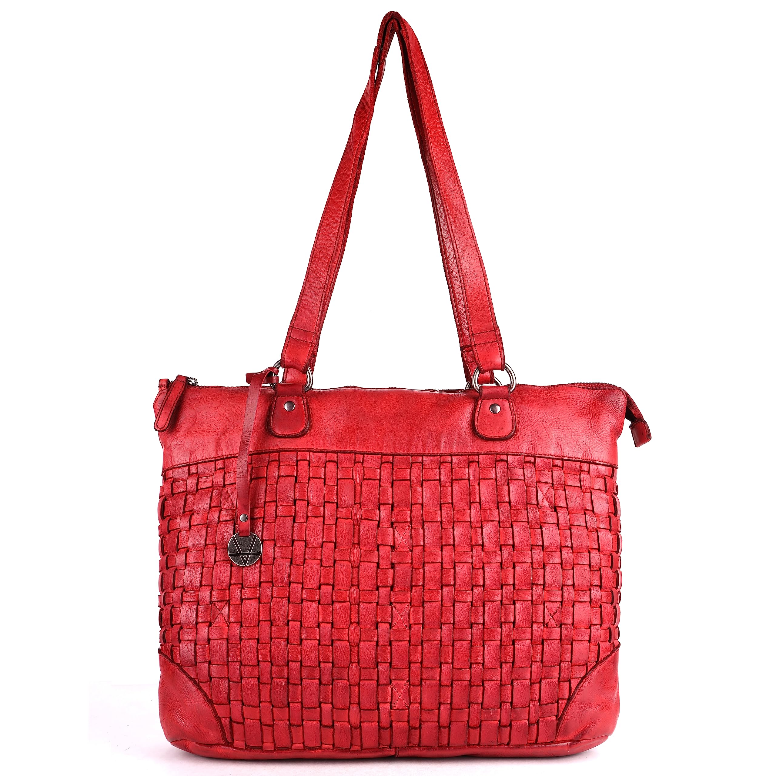 Premium Genuine Leather Women's Tote Bag - Stylish Satchel Purse with Top Handle & Adjustable Shoulder Strap - Perfect for Work, Travel & Everyday Use