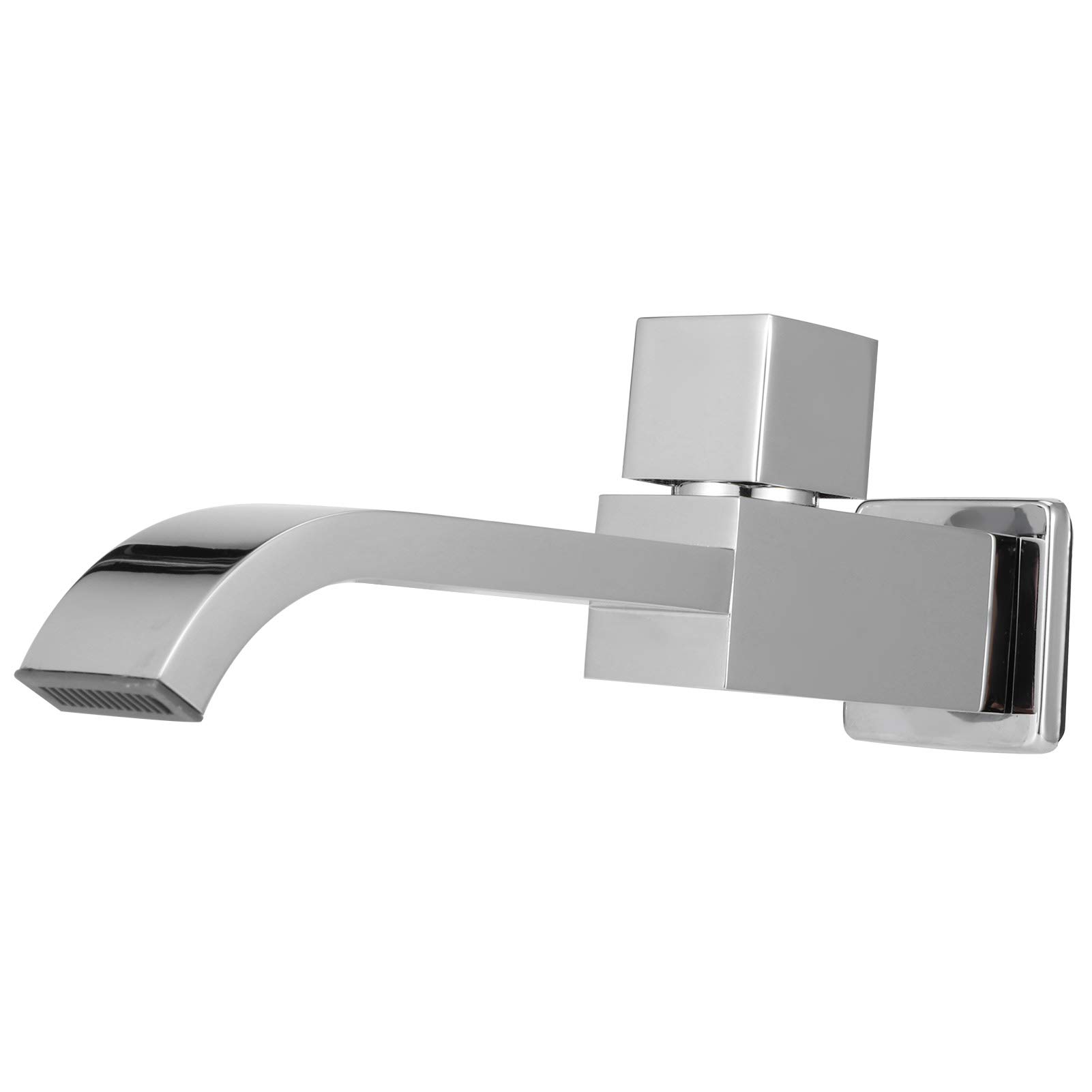 01 Single Cold Water Waterfall Spout Wash Basin Faucet - Brass Chrome Finish for Bathroom Sink - Perfect for Modern Vanity, Guest Bathroom & Powder Room Decor