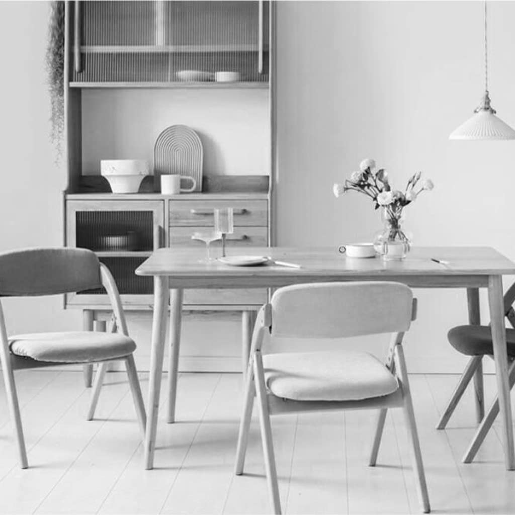 Premium Wooden Restaurant Chair - Heavy Duty Gray Home Office Desk Chair & Cafe Lounge Chair (52.5x60x78.5cm) - Perfect for Dining Rooms, Coffee Shops, and Workspaces