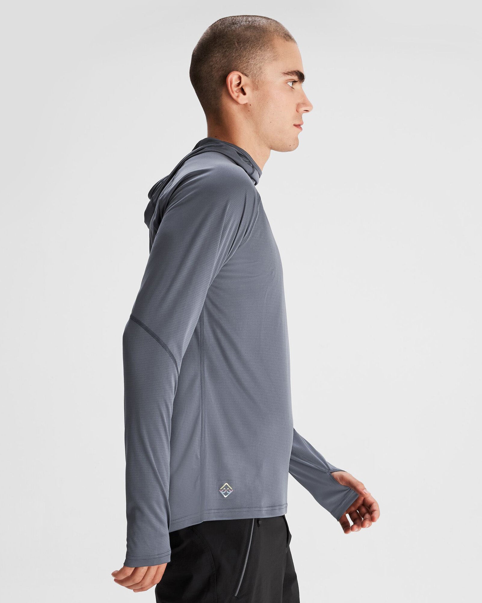 Men's SUN Stopper LT Hoodie - Lightweight UPF Sun Protection Pullover for Hiking, Running & Outdoor Activities - Mid Navy