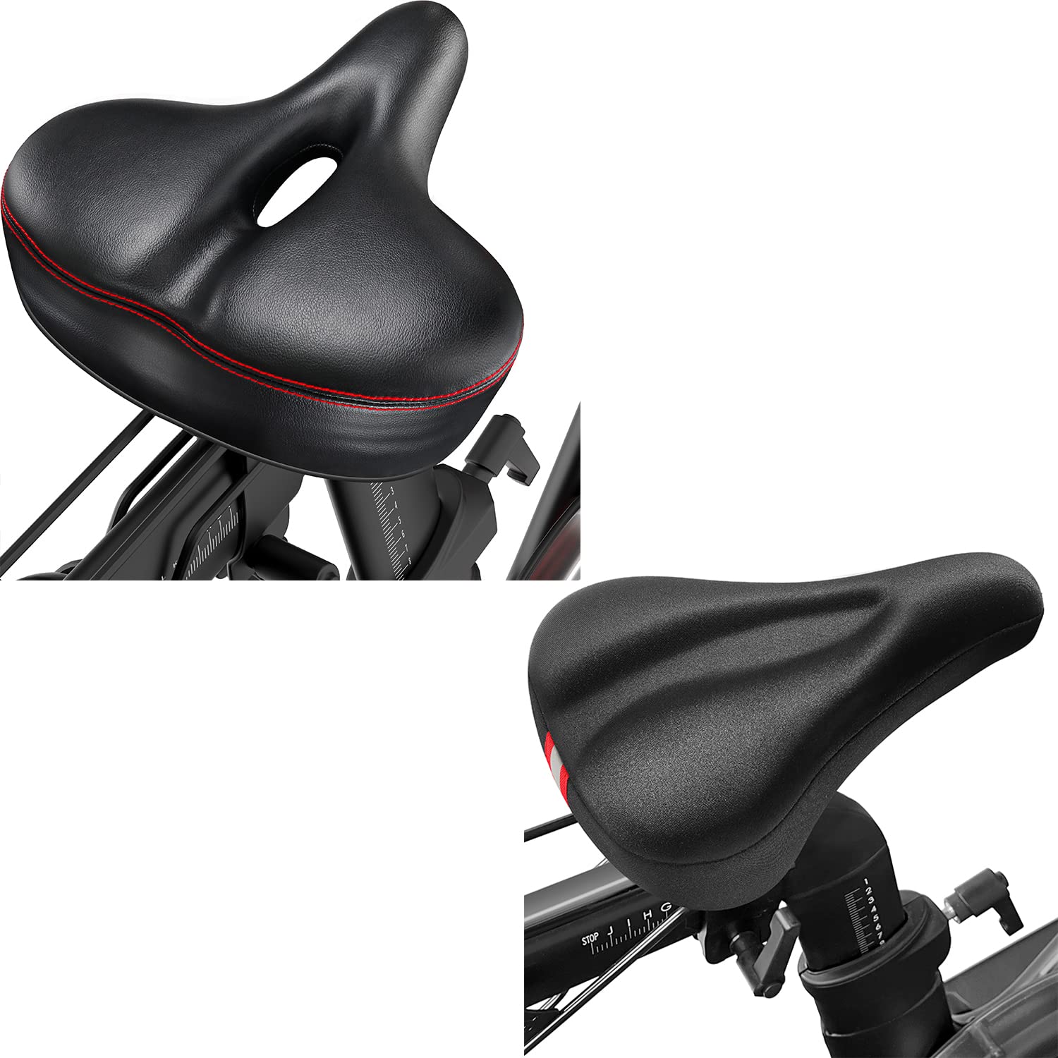 PeloFamily Oversized Bike Seat Cover & Cushion - Compatible with Peloton Bike & Bike Plus - Comfortable Cycling Accessories for Indoor Workouts & Long Rides