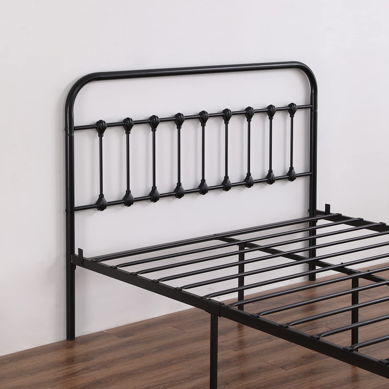 **Full Size Metal Bed Frame with Headboard & Footboard - Sturdy Platform Bed, No Box Spring Needed, Noise-Free Mattress Foundation - Perfect for Bedrooms, Guest Rooms & Dormitories**