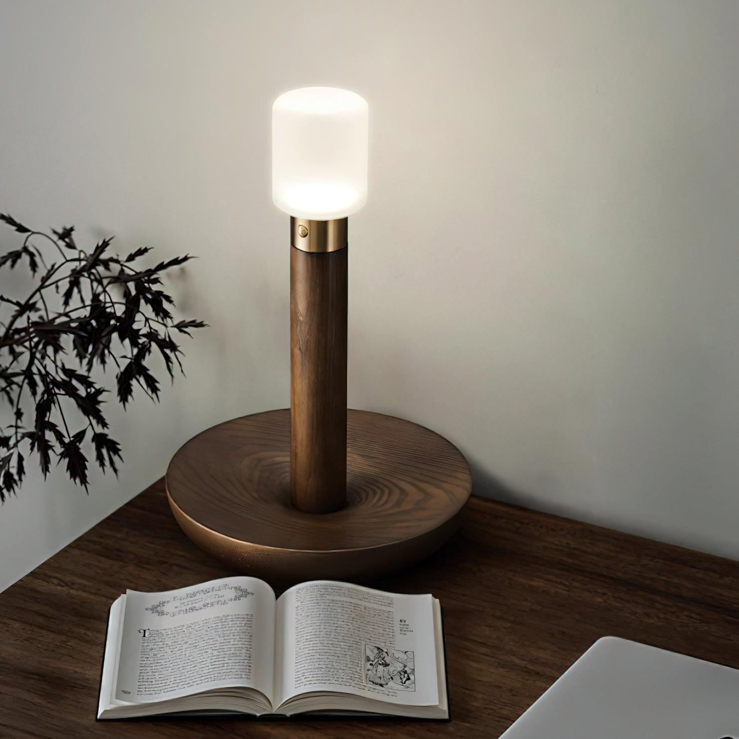 Fire Stick Table Lamp - Modern LED Nightstand Lamp with USB Port, Touch Control & Adjustable Brightness for Bedroom, Living Room, Office Decor