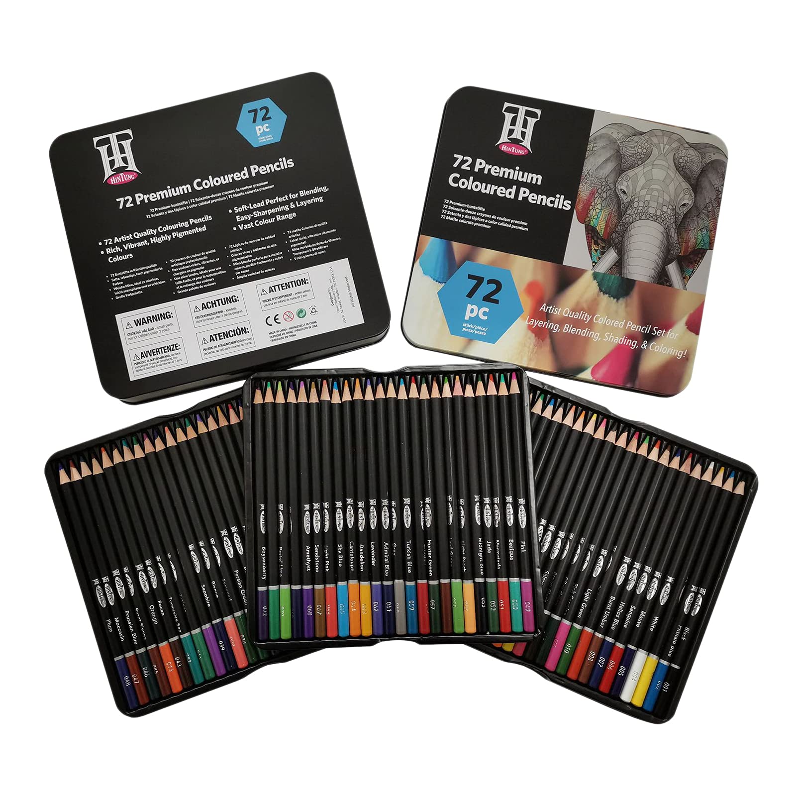Colcolo Professional 72-Colored Pencils Set - Soft Core HB Drawing Pencils for Sketching, Shading & Coloring | Vibrant Artist Pencils for Adults | Perfect for Art Projects, Illustration & Adult Coloring Books
