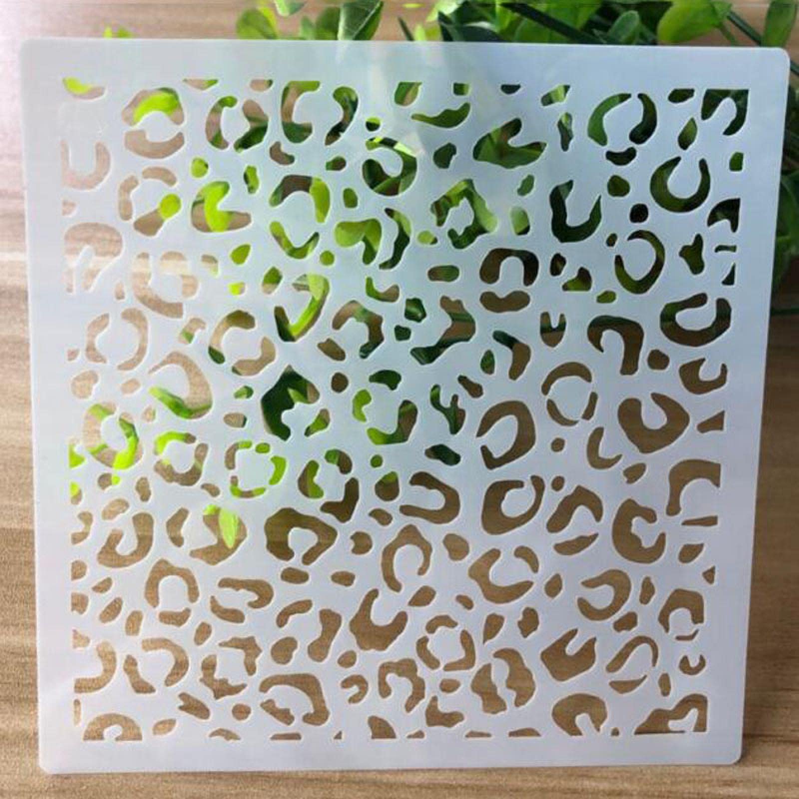 13cm Irregular Dot Point Circle Stencil for Painting - Reusable DIY Craft Template for Wood, Canvas, Paper & Wall Art - Perfect for Scrapbooking, Home Decor & Mixed Media Projects