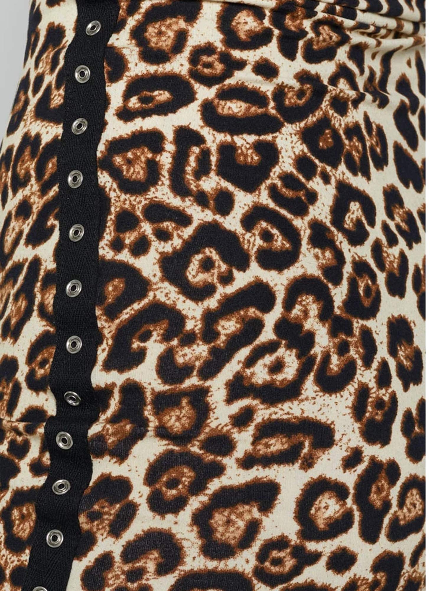 Women's Casual Leopard Print Bodycon Mini Dress - Sleeveless Party Dress for Night Out, Club, Date Night & Special Occasions