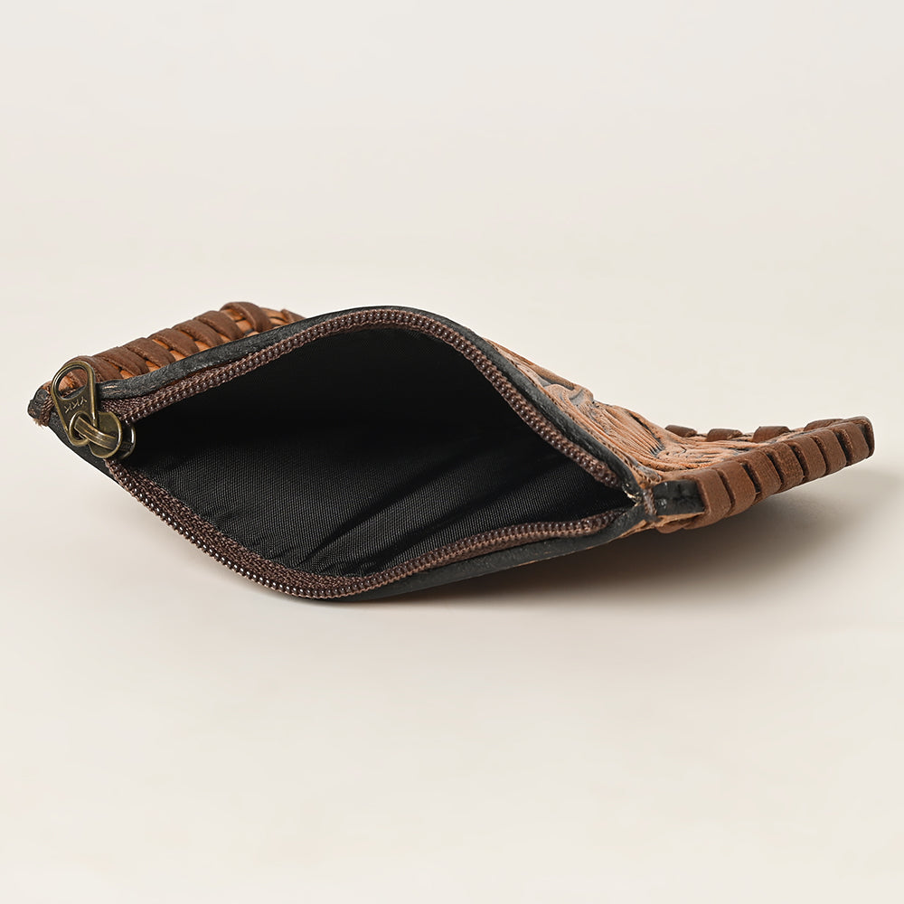 Genuine Leather Women's Coin Purse & Western Handbag - American Darling ADBG536A Hair-On Cowhide Wallet for Everyday Use & Country Style Outfits