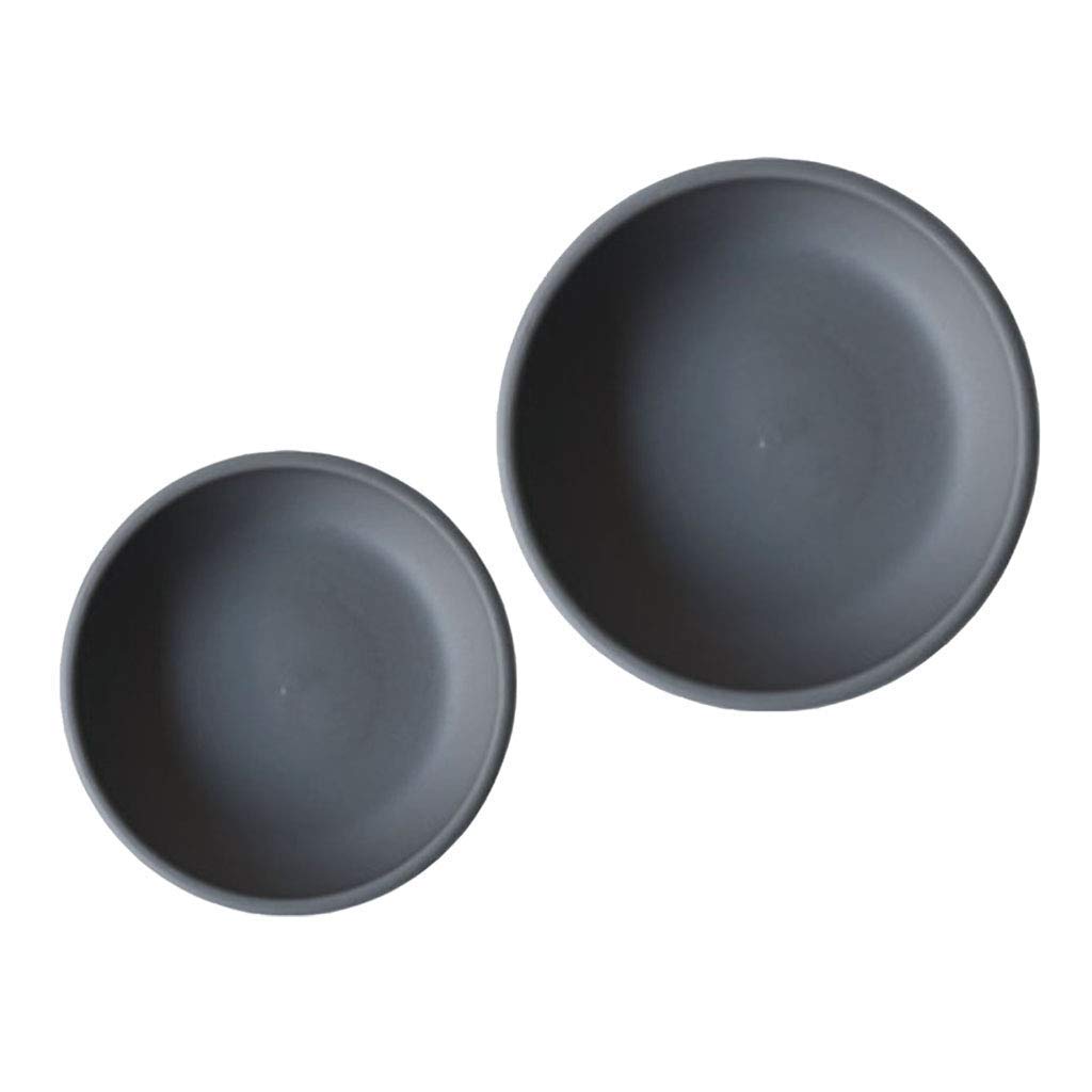 2 Pack Plastic Plant Saucers - 8 Inch Drip Trays for Flower Pots, Water Catcher Dishes for Indoor & Outdoor Plants - Perfect for Houseplants, Garden Pots, and Balcony Planters