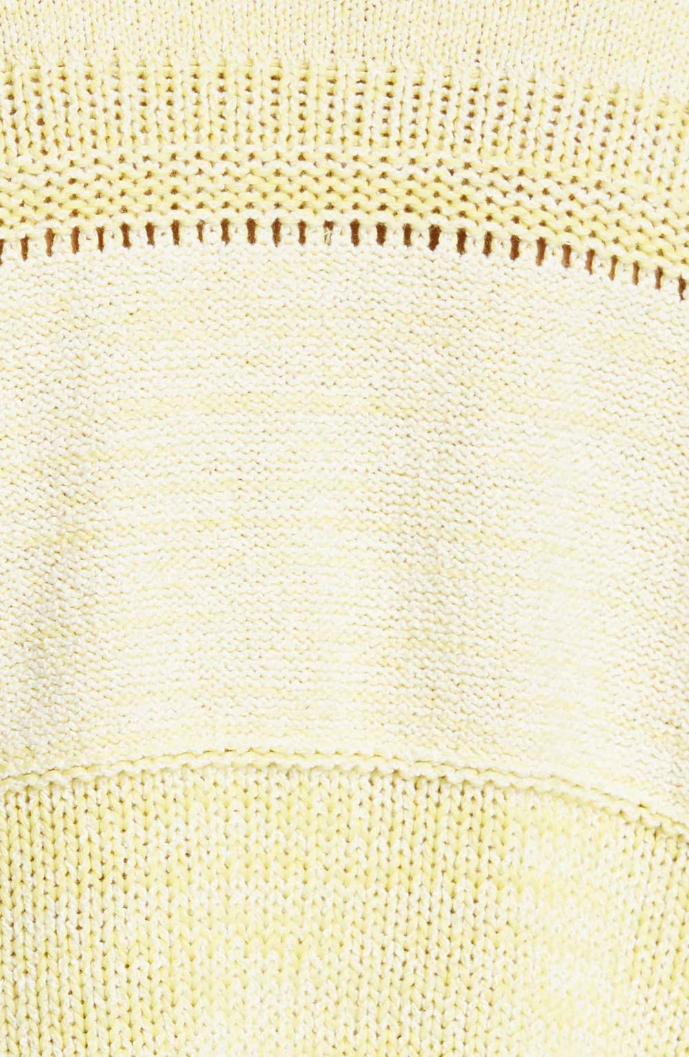 Free People Women's V-Neck Open Stitch Pullover Sweater - Yellow, Size M | Cozy Knit Sweater for Fall & Winter, Casual Outfits, Date Nights & Office Wear
