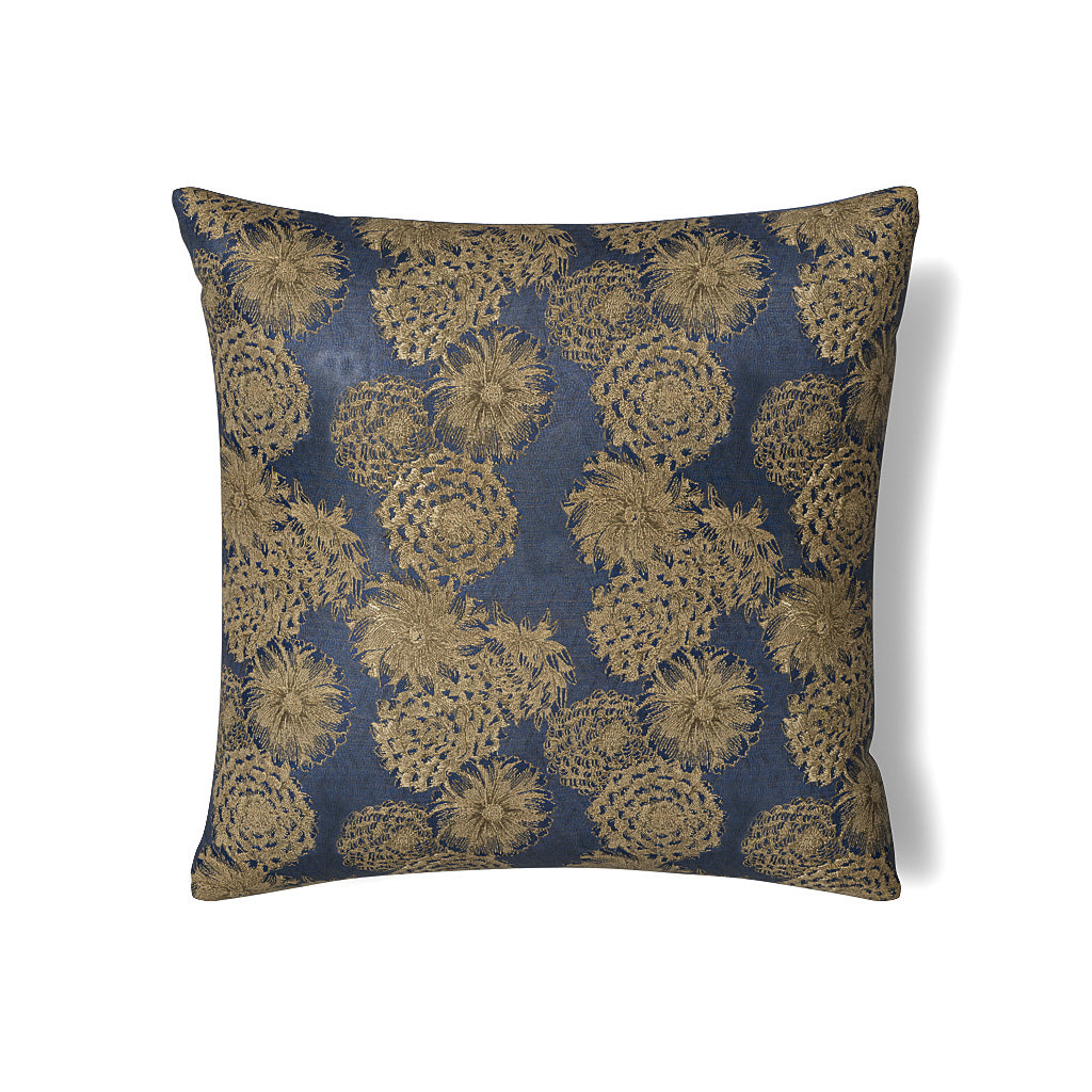 Premium Chrysanthemum Euro Sham Pillowcase - 26x26 Inches, 100% Cotton, Decorative Bedding for Home & Hotel - Perfect for Master Bedroom, Guest Room & Luxury Accommodations