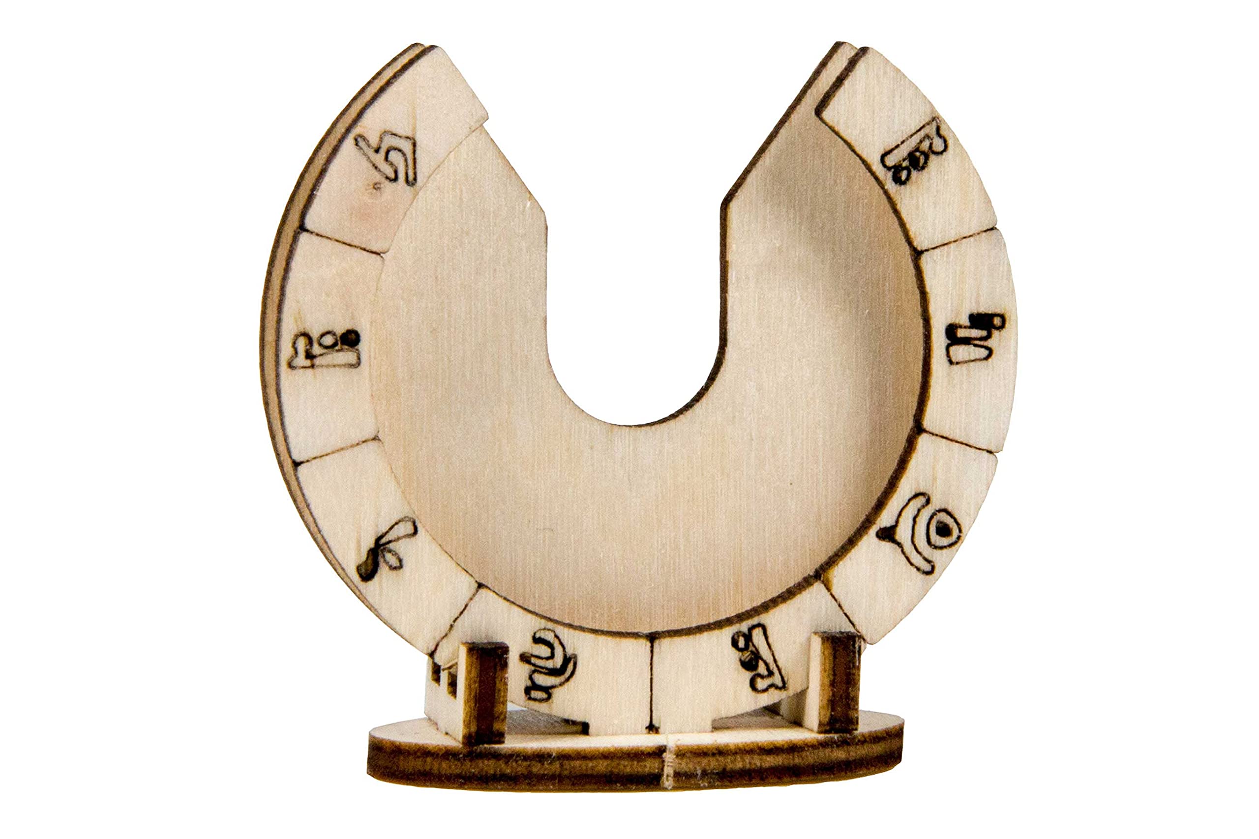 Premium Wooden Gate Stands for Arkham Horror Board Game - Engraved Token Organizer | Perfect for Game Nights & Horror-Themed Events