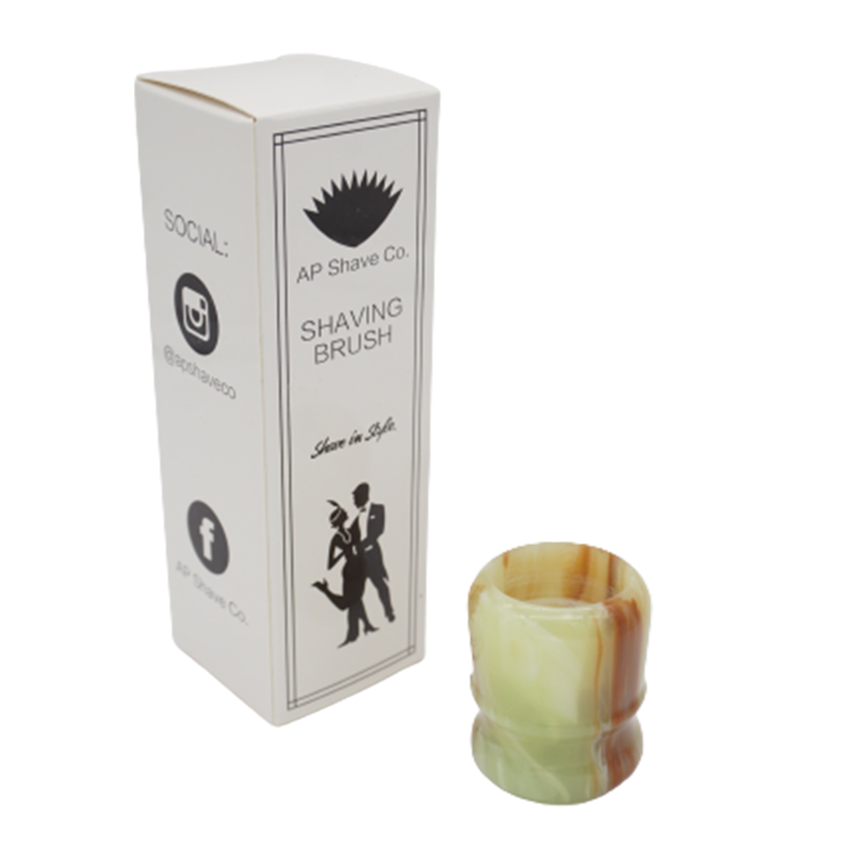 Premium Jade Handcrafted Shaving Brush Handle - Fits 24mm & 26mm Knots - Luxury Wet Shaving Accessory for Men's Grooming & Beard Care Routine